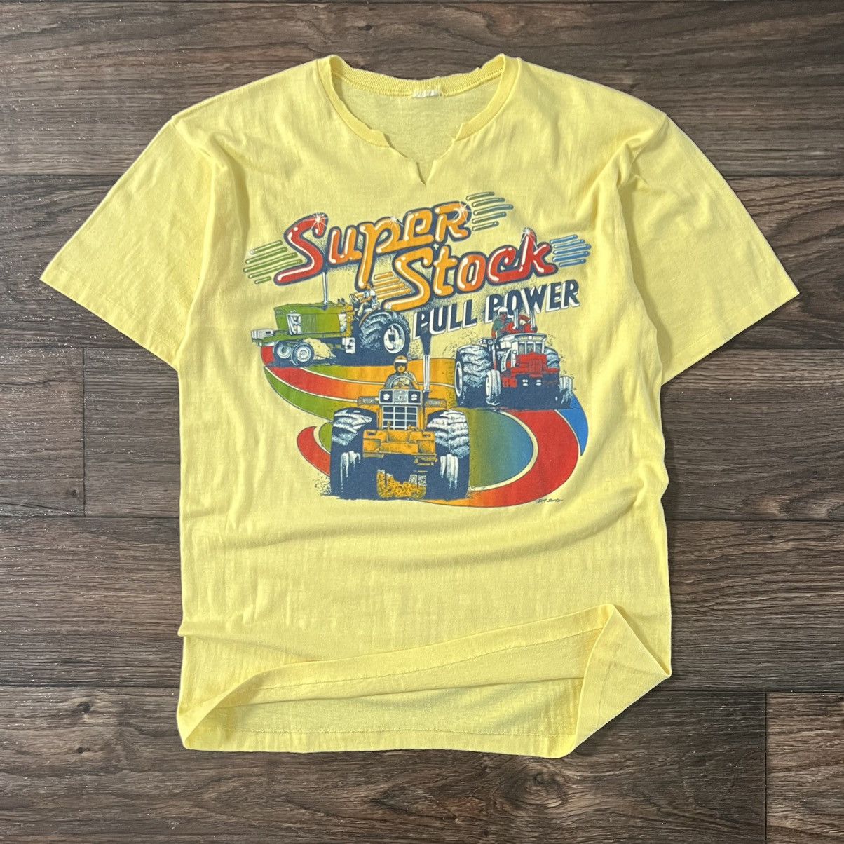 Vintage 1970s single stitched, distressed, lawnmower comp Size US L / EU 52-54 / 3 - 1 Thumbnail