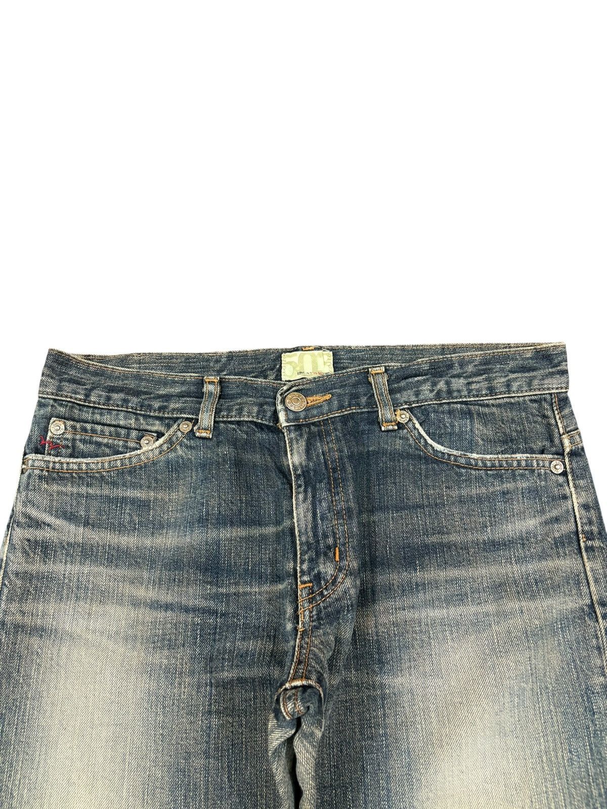 Edwin Vintage Japanese Edwin 503 Mud Wash Distressed Flare Jeans Size 32" / US 10 / IT 46 - 4 Thumbnail