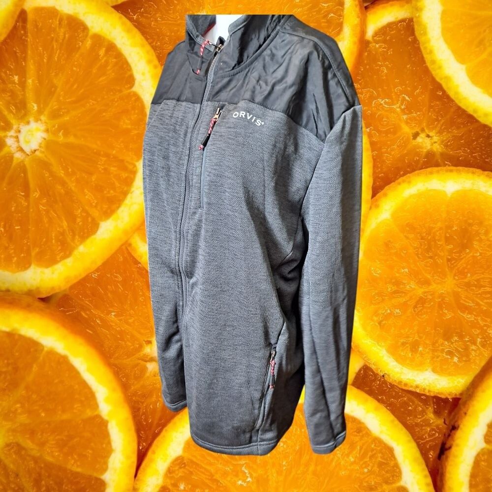 Orvis Orvis Classic Full Zip Jacket Fleece Lined Gray XL Size US XL / EU 56 / 4 - 9 Thumbnail