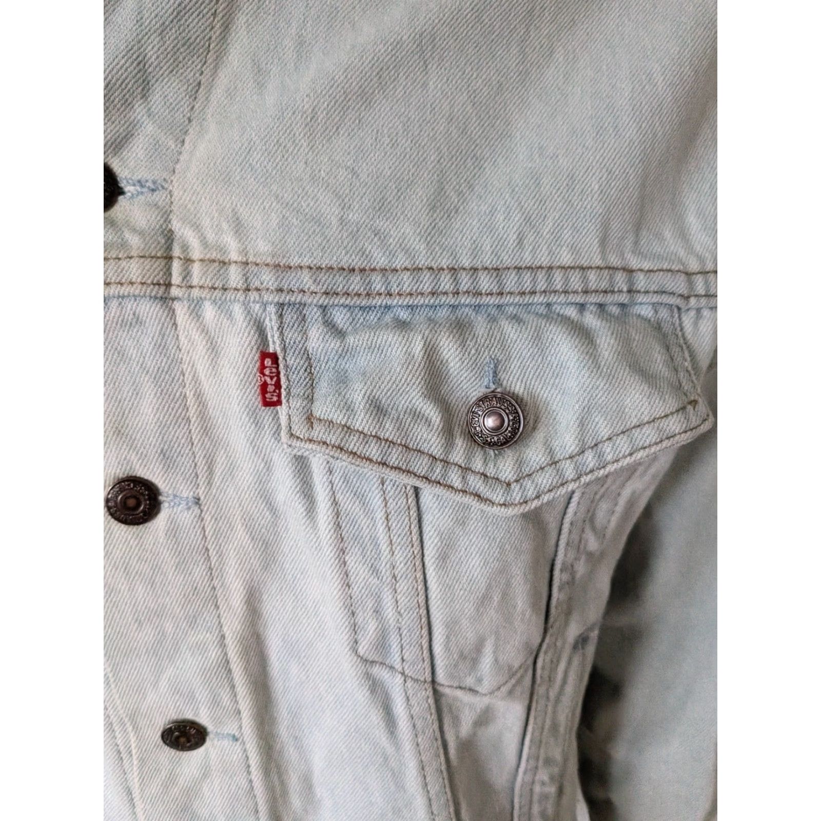 Levi's Levi’s 70507-0211 Light Wash Denim Trucker Jacket – M – USA Made – 80s/90s Vintage Mens Jacket Size US M / EU 48-50 / 2 - 5 Thumbnail