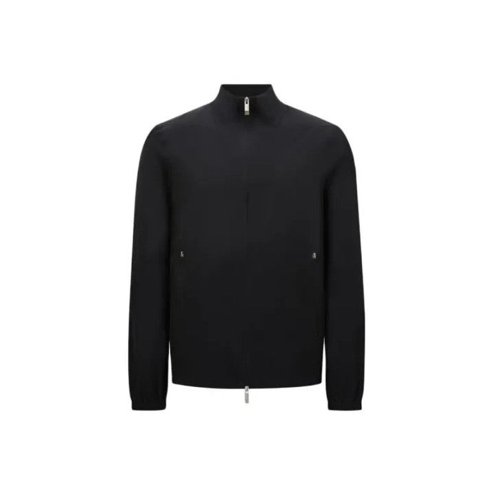 Moncler Moncler Men's Solid Stand Collar Zip Jacket Size US XL / EU 56 / 4 - 1 Thumbnail