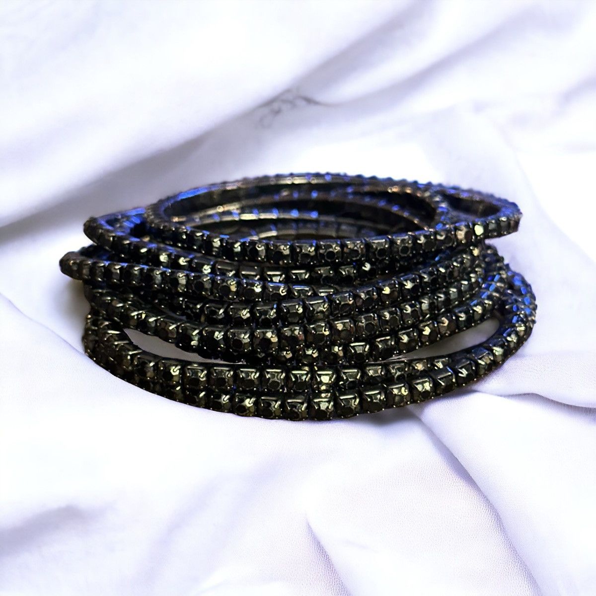 Other Black rhinestone stretch bracelet bundle Size ONE SIZE - 1 Thumbnail
