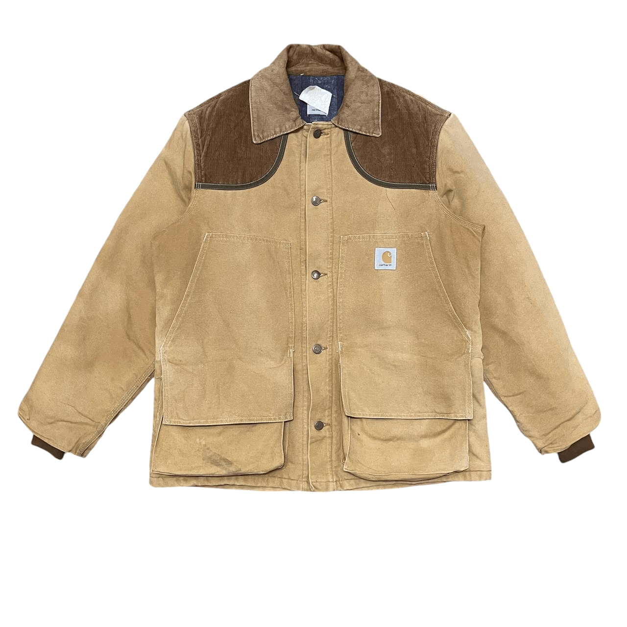 Carhartt Vintage 80's Carhartt Hunting Chore Duck Canvas Jacket Size US L / EU 52-54 / 3 - 1 Thumbnail