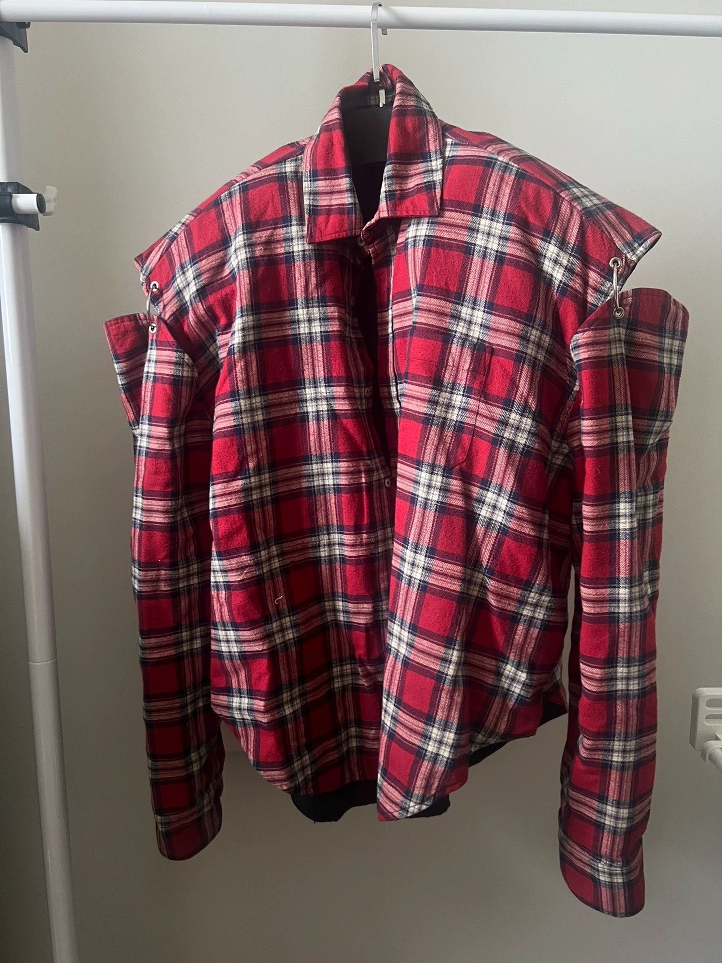 Vetements VETEMENTS 17 Autumn/Winter Shoulder Pads Cotton Shirt -DMC Size US M / EU 48-50 / 2 - 1 Thumbnail