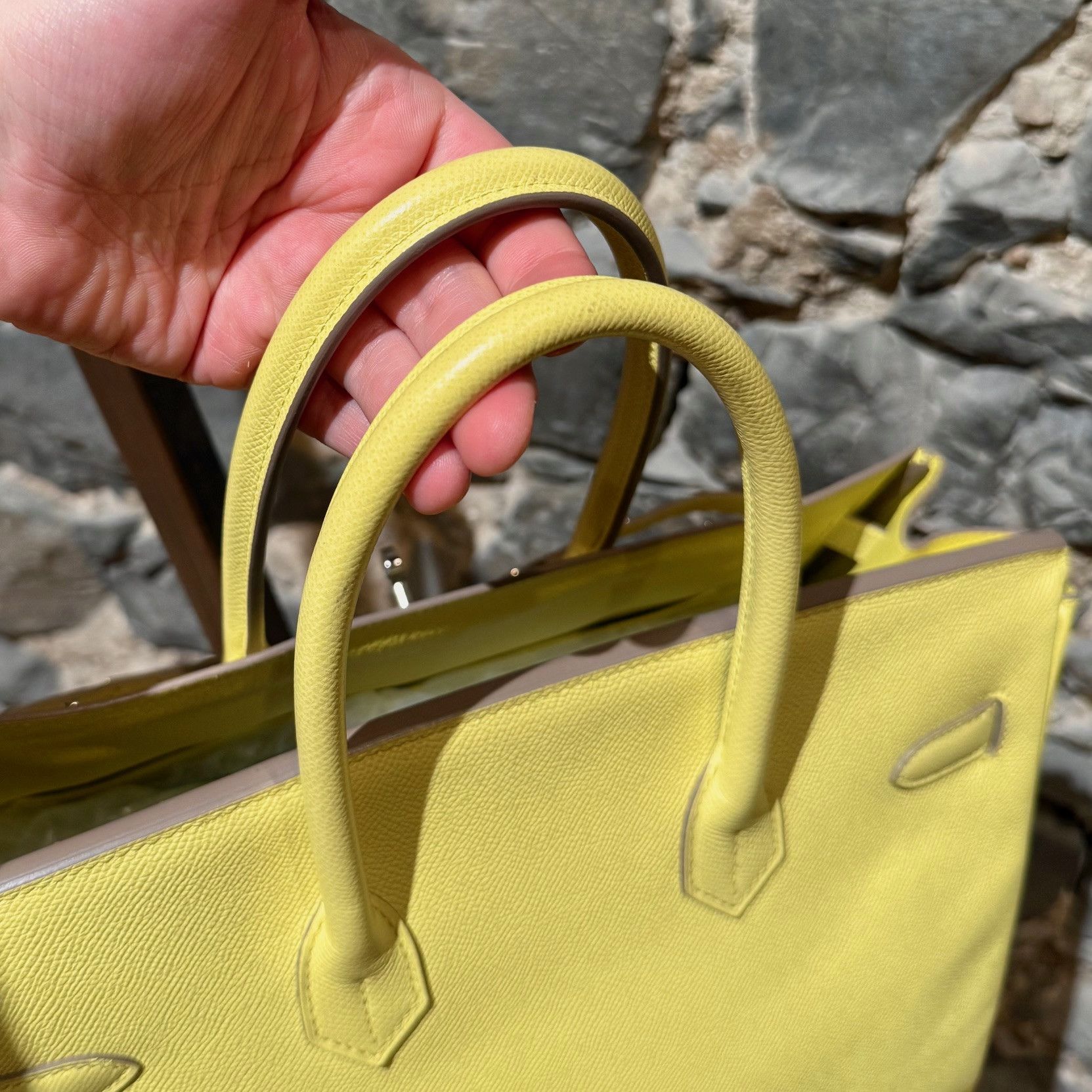 Hermes Hermès Soufre Yellow Epsom PHW Birkin 35 Bag Size ONE SIZE - 6 Thumbnail