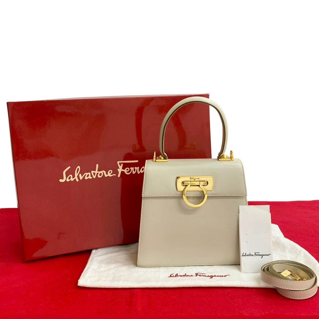 Salvatore Ferragamo Salvatore Ferragamo Shoulder Bag Black Leather Size ONE SIZE - 1 Thumbnail