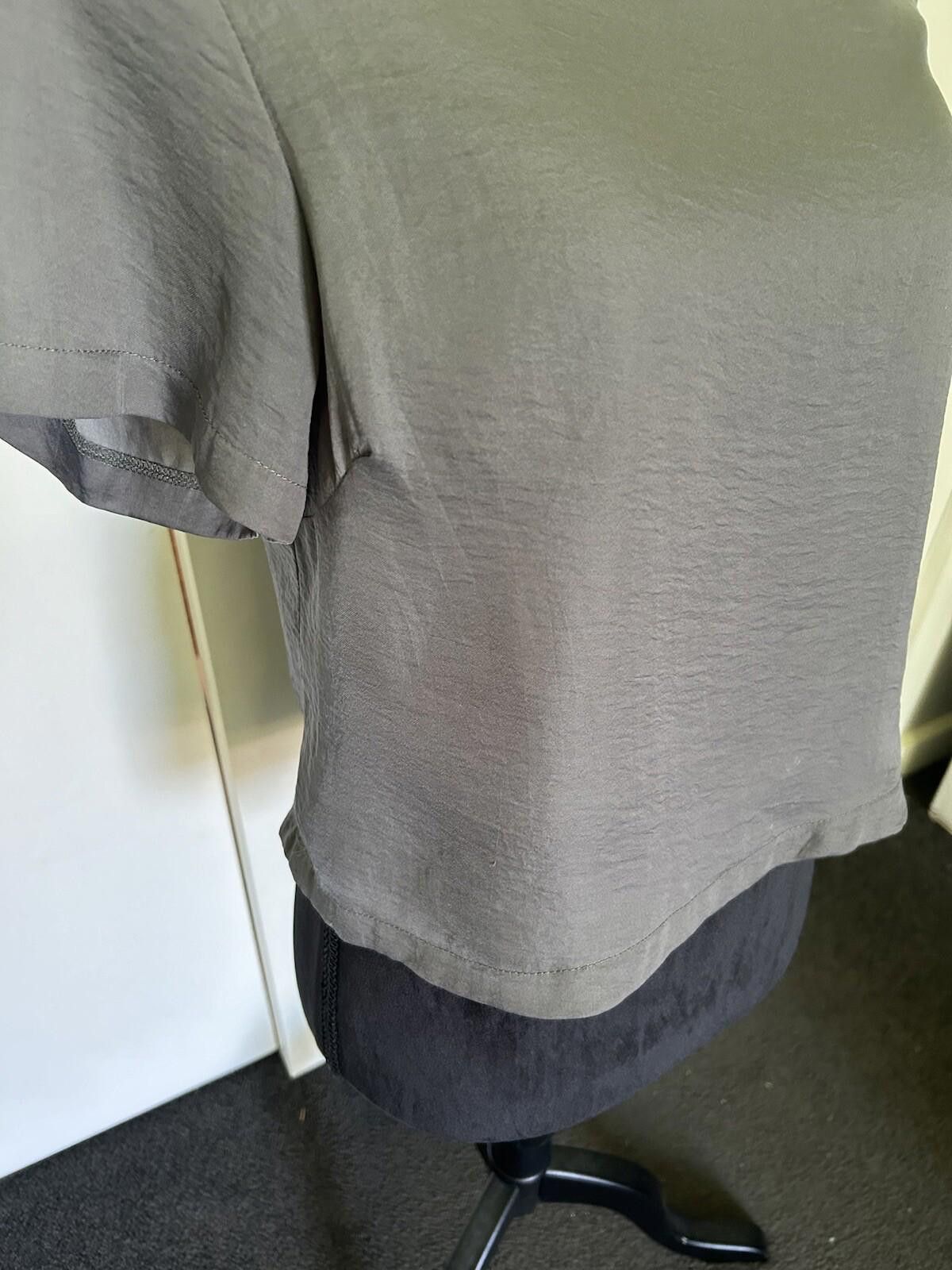 Designer PERFECT STRANGER Green Khaki Formal Short Top - Sz 8 Size M / US 6-8 / IT 42-44 - 3 Thumbnail