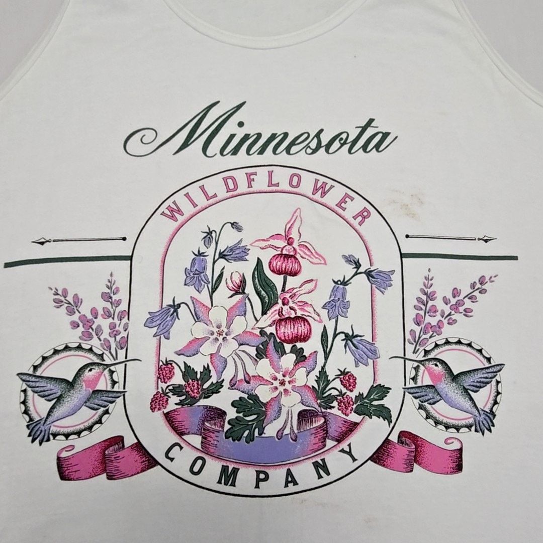 Vintage Vintage Minnesota Wildflower Tank Top L USA Made VTG 90s Size L / US 10 / IT 46 - 2 Thumbnail
