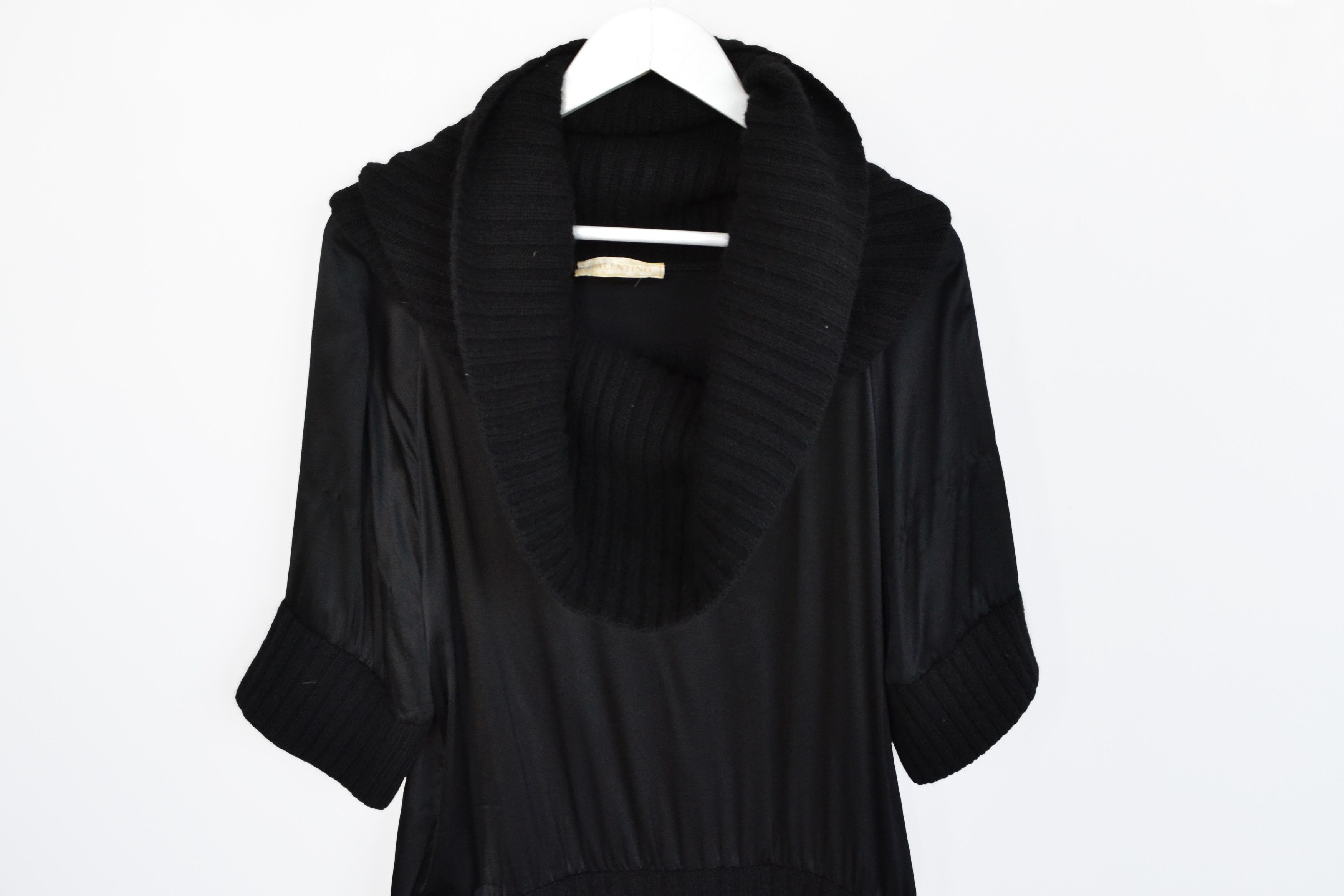 Valentino VALENTINO Sweater Tunica Dress Wool Silk Collar Size 8 Size S / US 4 / IT 40 - 8 Thumbnail