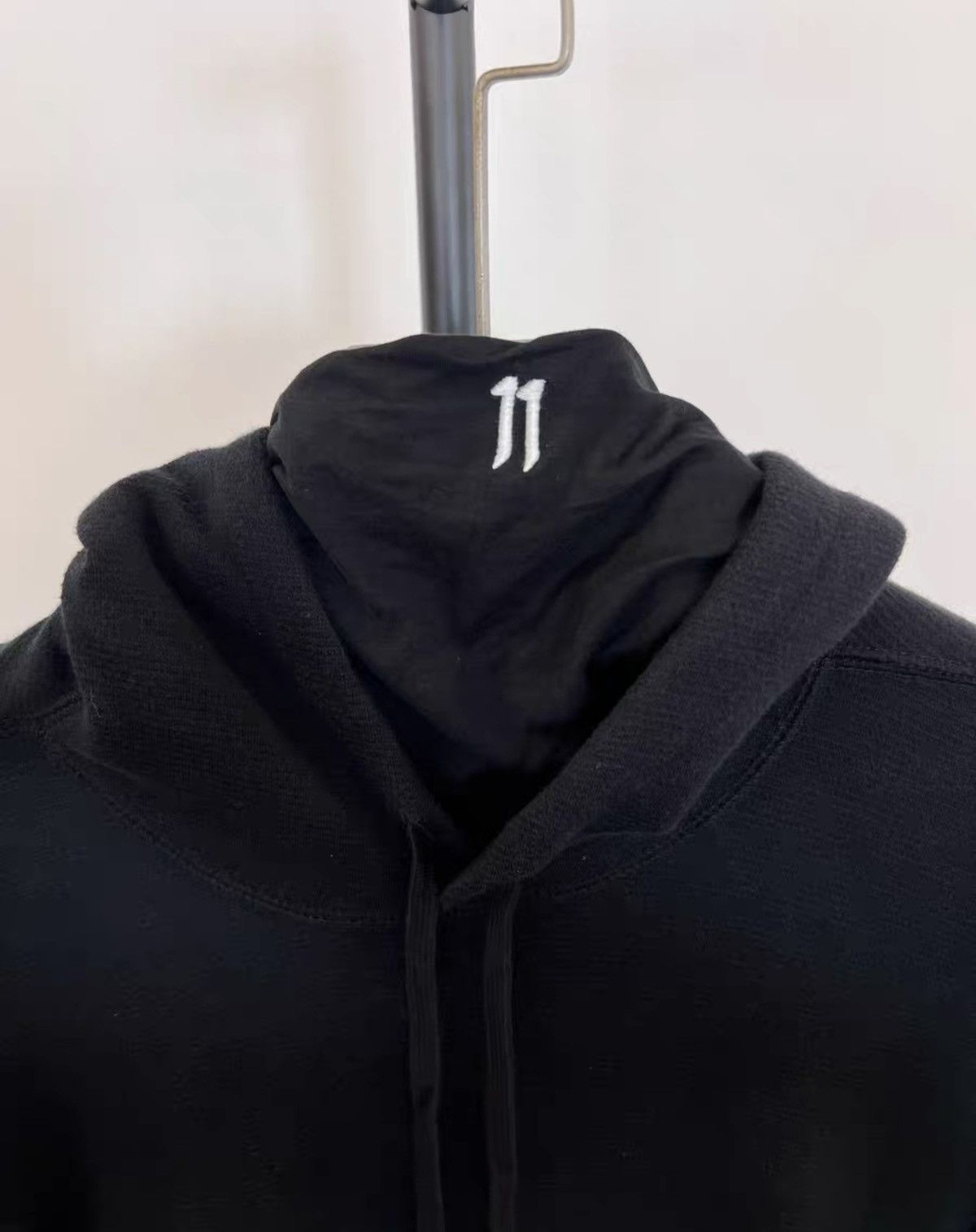 11 By Boris Bidjan Saberi 11ByBBS Slogan Print Hoodie with Balaclava Size US XS / EU 42 / 0 - 4 Thumbnail