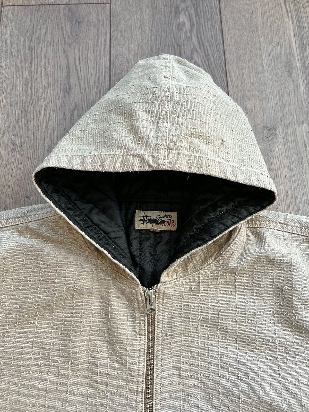 Stussy Stussy Canvas Needlepunch Work Jacket “Khaki” XL Size US XL / EU 56 / 4 - 5 Thumbnail