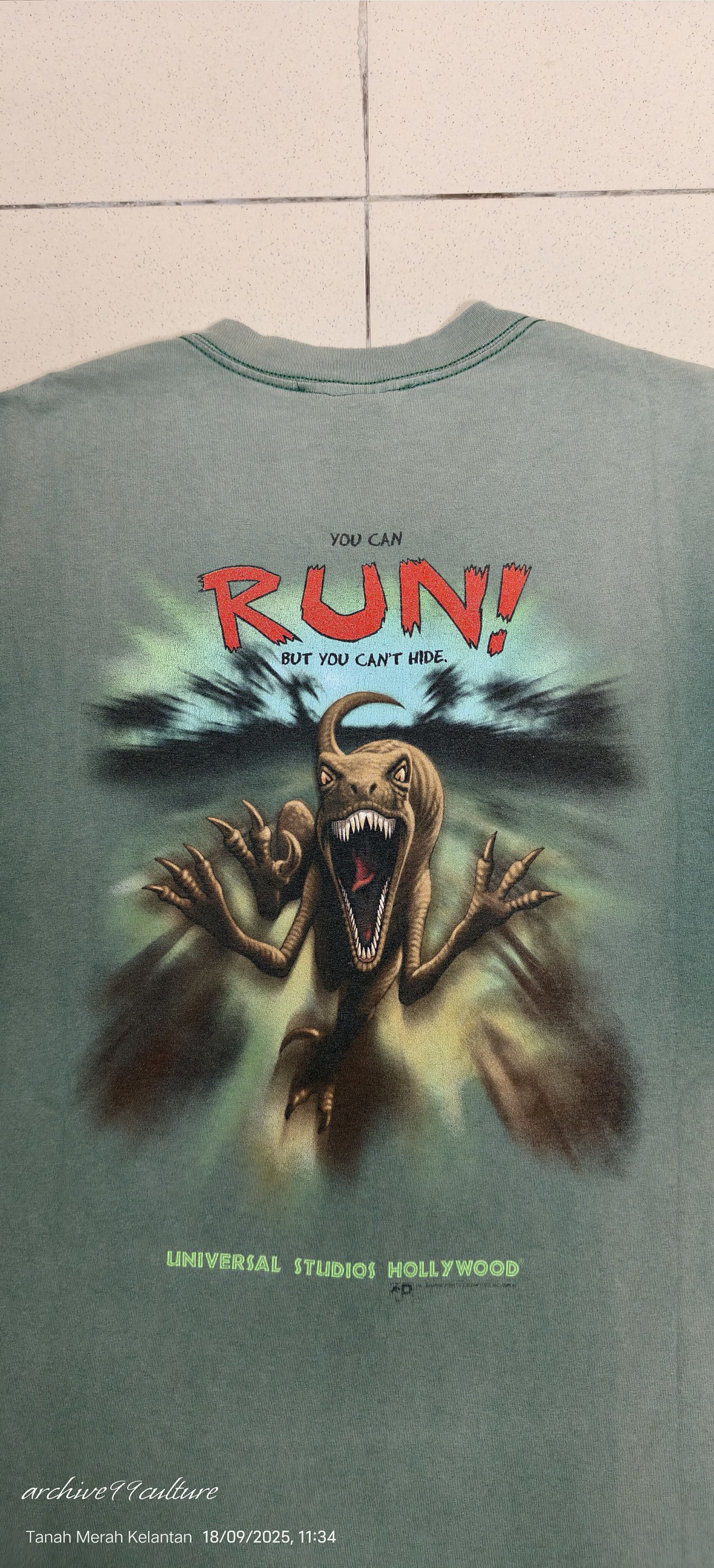 JURASSIC PARK Outfitters 1993 Universal movie Promo tee