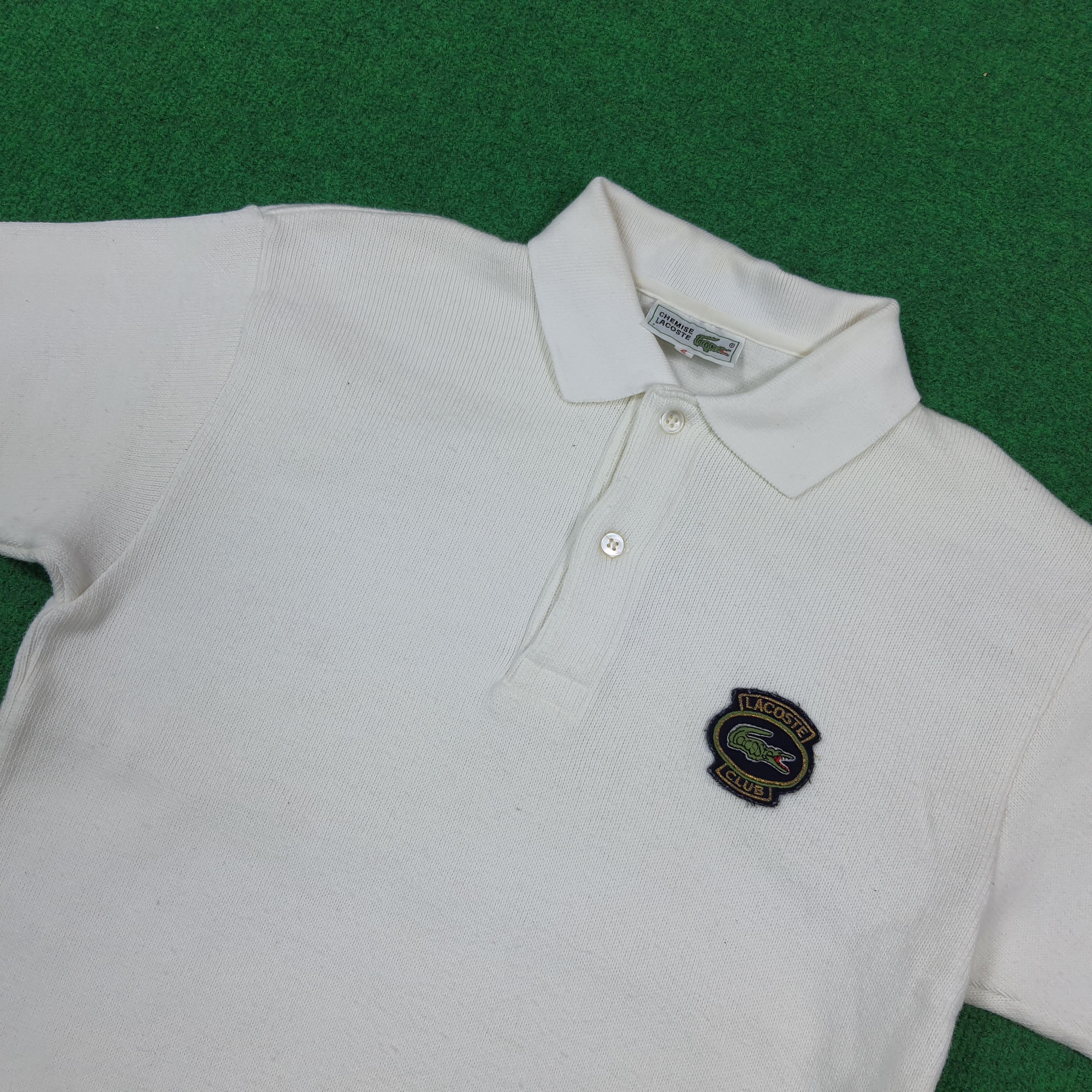 Lacoste Vintage Retro Chemise Lacoste Club Patch Polo Shirt C293N22 Size US S / EU 44-46 / 1 - 2 Thumbnail
