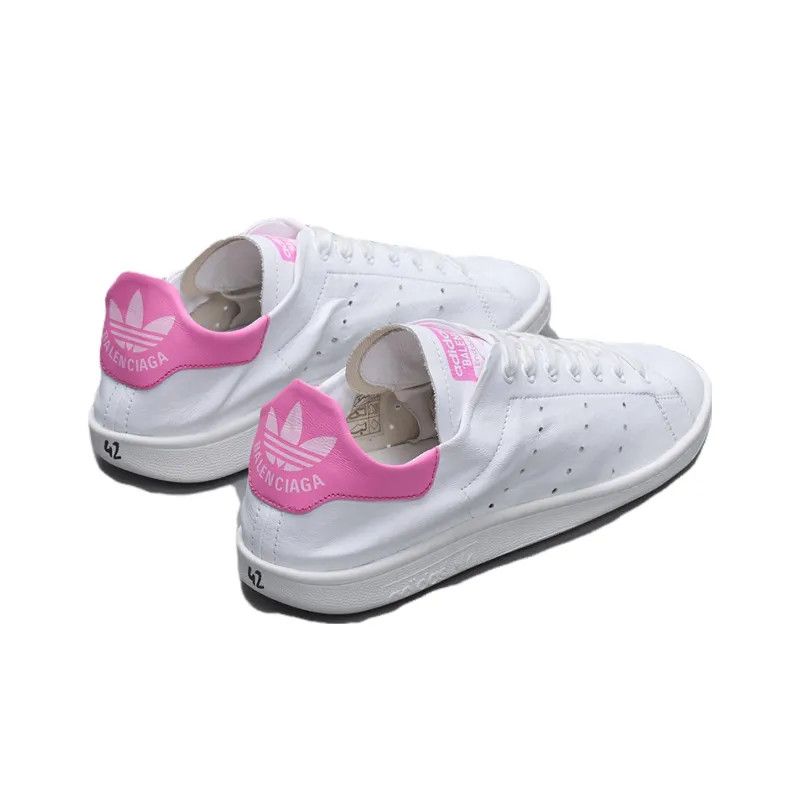 Adidas × Balenciaga o1kmrn0525 Stan Smith Sneakers in Pink/White Size US 6 / EU 39 - 4 Thumbnail