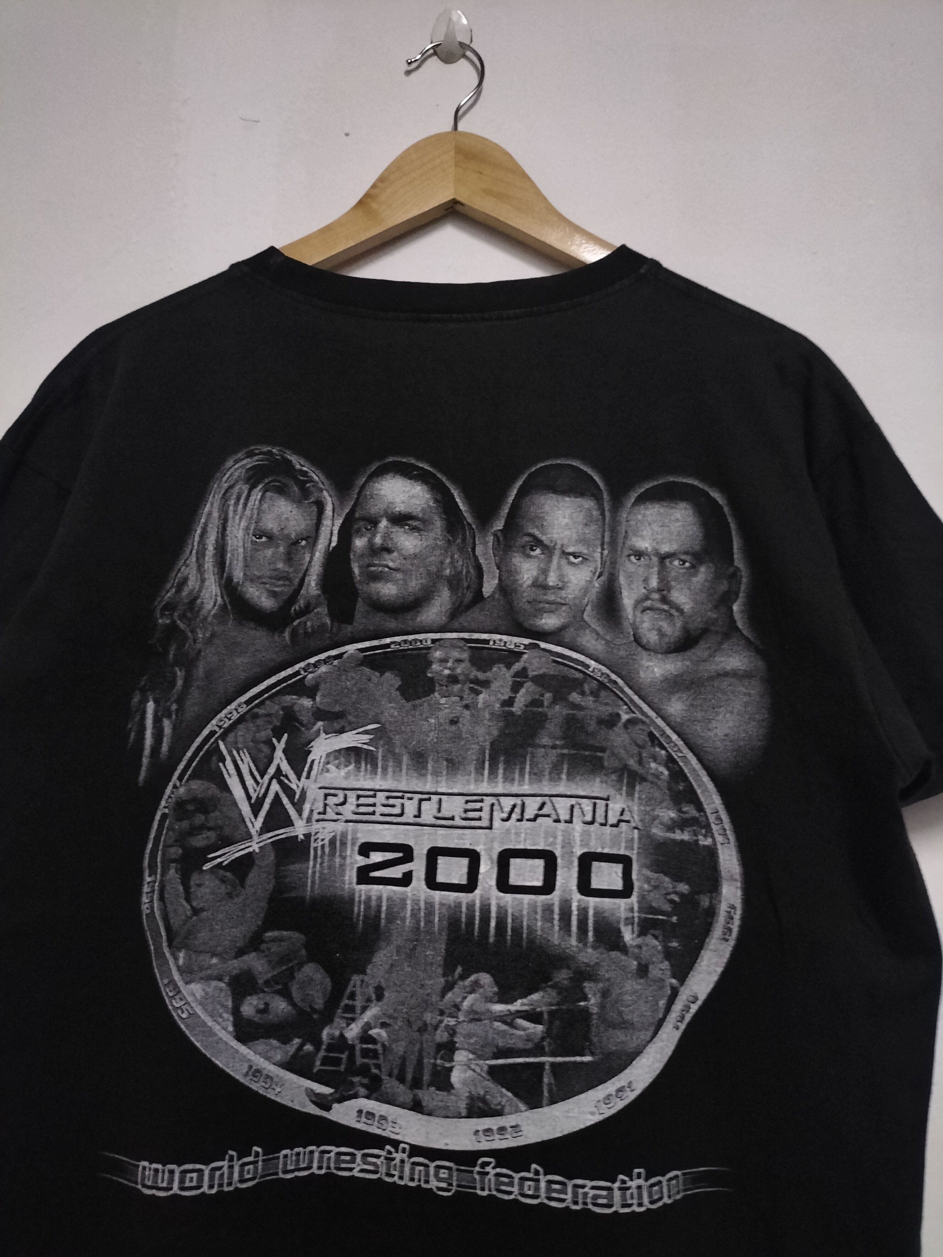 WCW/nWo Vintage WWF WrestleMania 2000 bootleg Y2K shirt Size US L / EU 52-54 / 3 - 5 Thumbnail