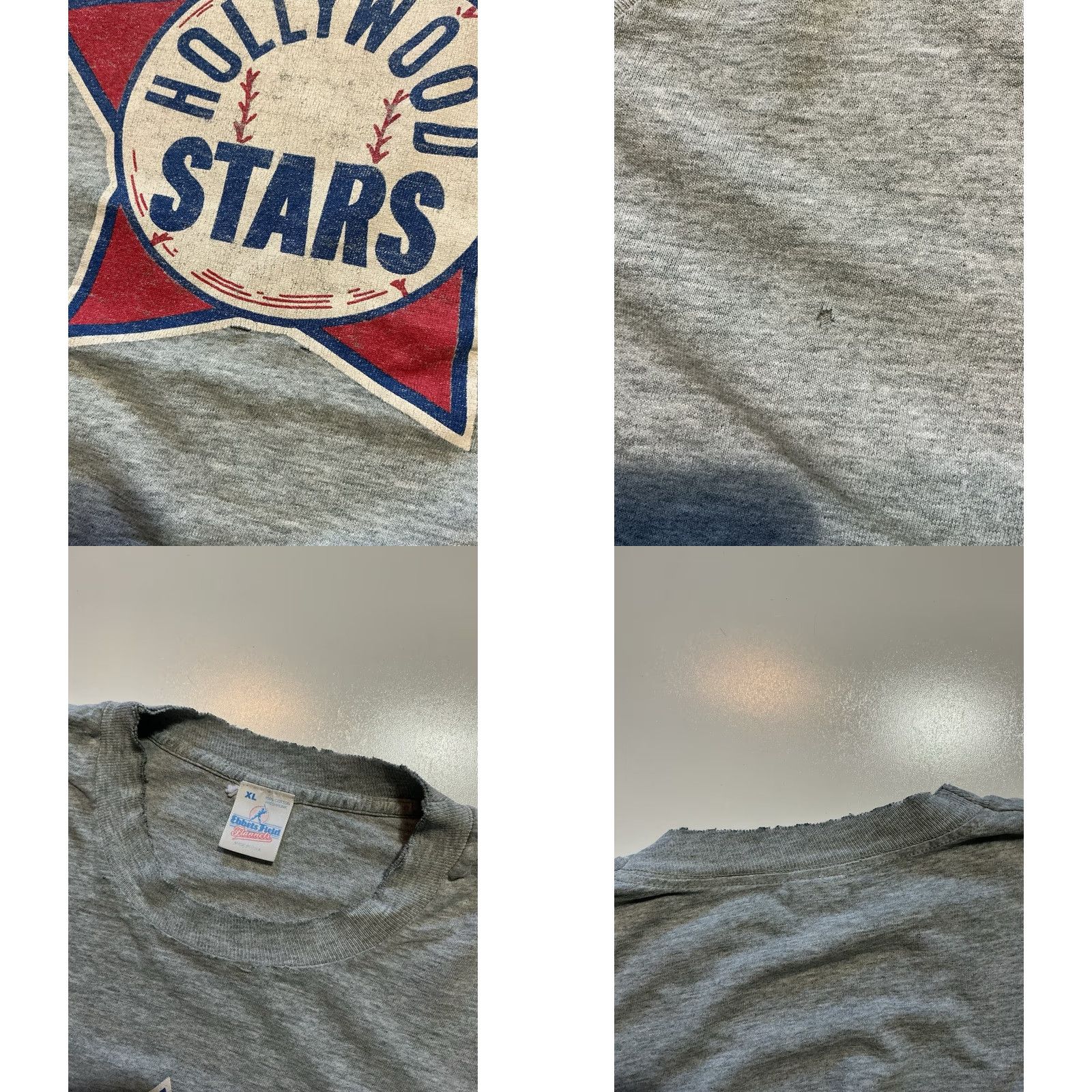 Vintage VINTAGE Ebbets Field Flannels Hollywood Stars Baseball Graphic S/S T-Shirt XL Mens Size US XL / EU 56 / 4 - 8 Thumbnail