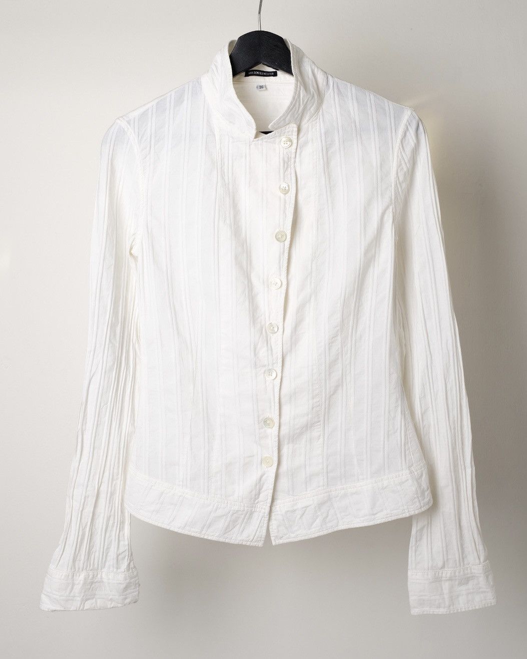 Ann Demeulemeester ANN DEMEULEMEESTER ASYMMETRICAL SHIRT Size XS / US 0-2 / IT 36-38 - 6 Thumbnail