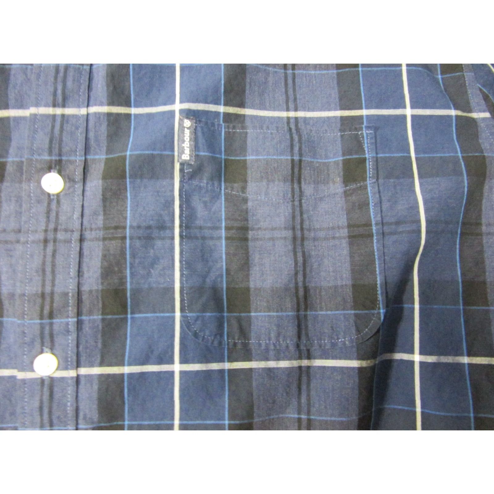 Barbour Barbour Shirt Mens XL Blue Plaid Tailored Sandwood Long Sleeve Button-Up Size US XL / EU 56 / 4 - 2 Thumbnail