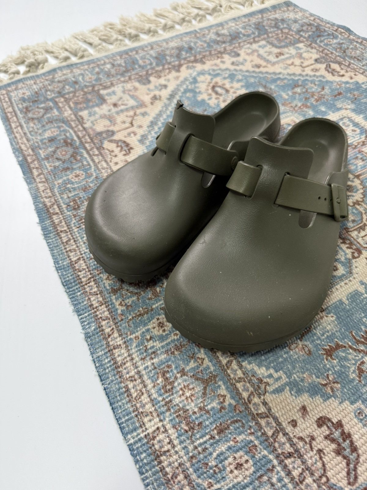 Birkenstock Birkenstock Boston Rubber Khaki Sandals Size US 10 / EU 43 - 11 Thumbnail