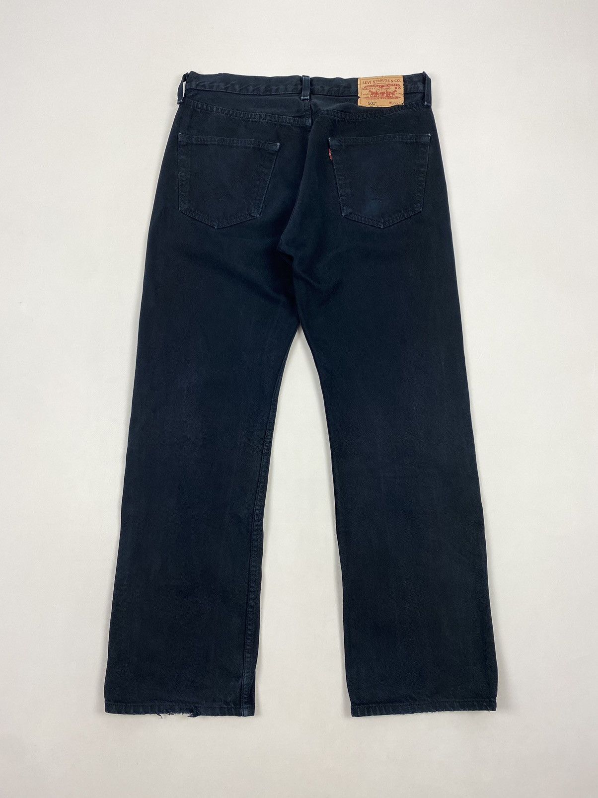 Levi's 2000’s Vintage Levi’s 501 Black Denim Jeans 33X30 Size US 33 - 10 Thumbnail