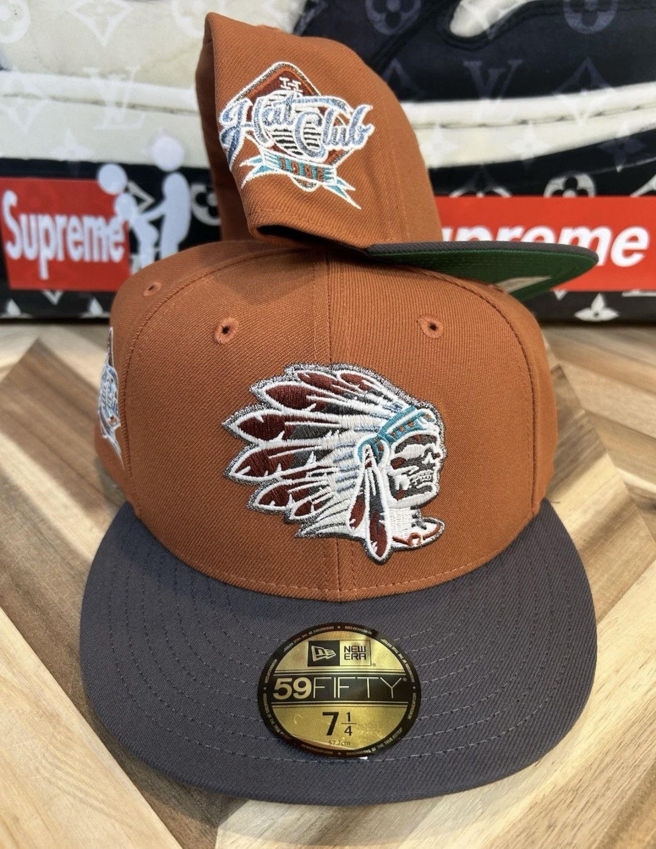 Hat Club New Era Hat Club Skull Chief Dia De Los Muertos Rust 7 1/4 Size ONE SIZE - 1 Thumbnail