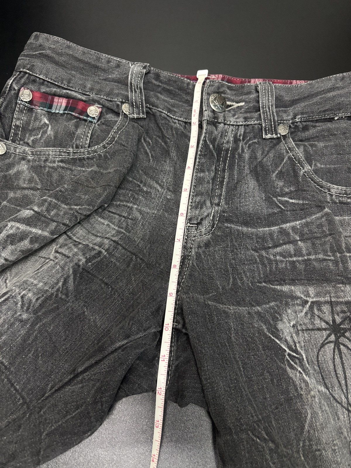 Japanese Brand Y2K Wild Life Tribal Flare Denim Size US 32 / EU 48 - 11 Thumbnail