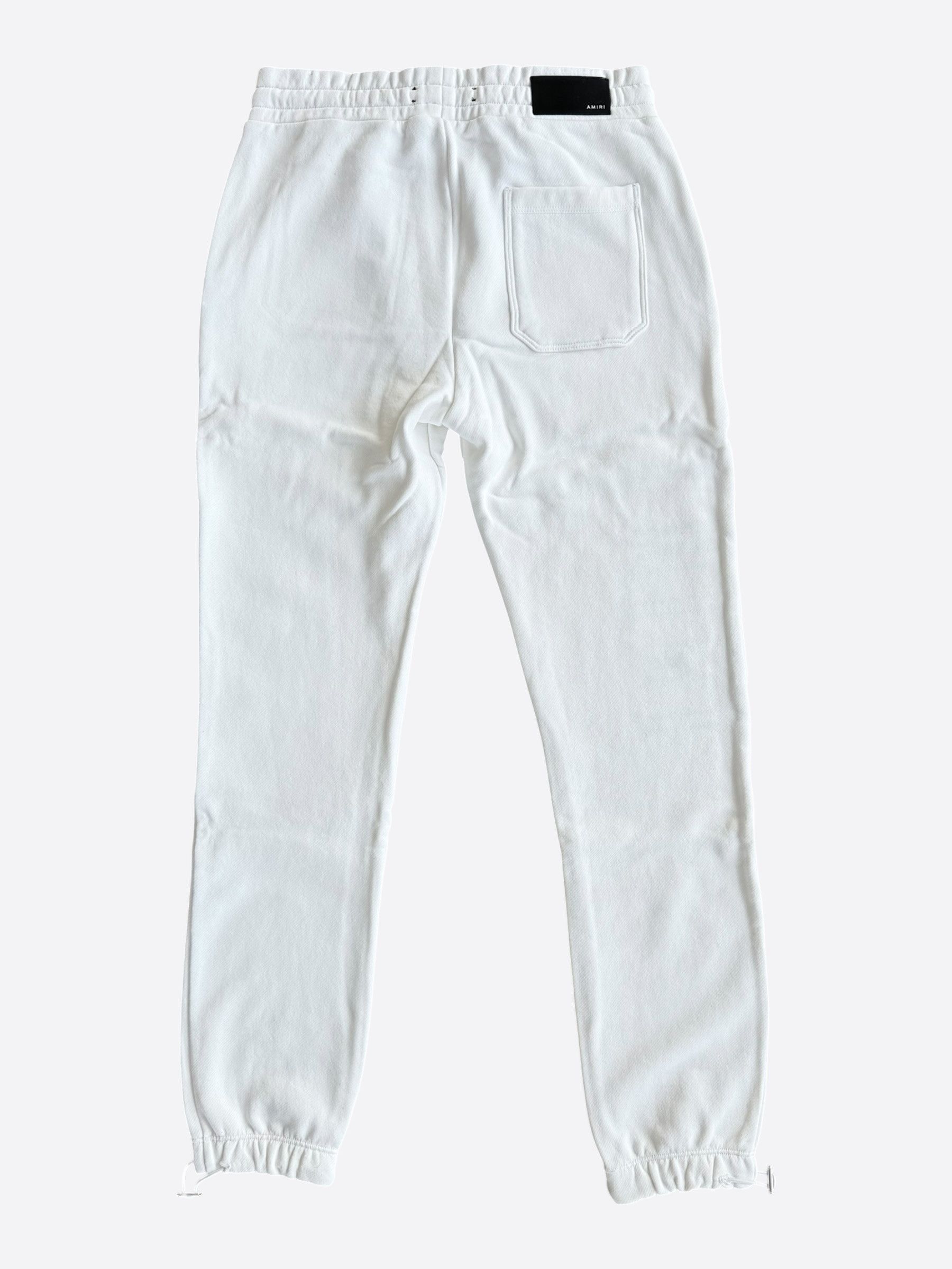 Amiri Amiri White & Red Paisley Applique Logo Sweatpants Size US 32 / EU 48 - 2 Thumbnail