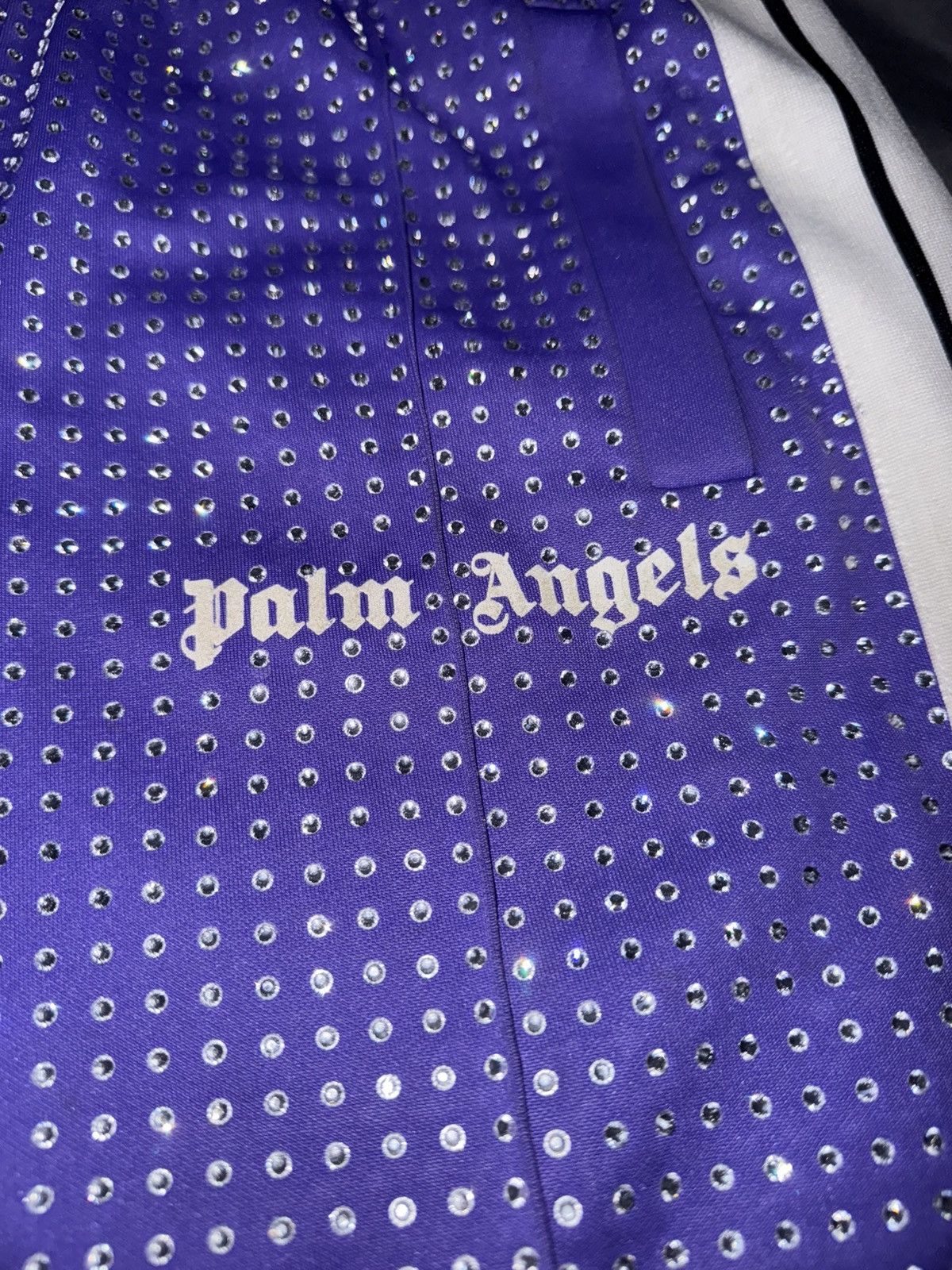 Palm Angels Custom Swarovski palm angels track pants Size US 32 / EU 48 - 3 Thumbnail
