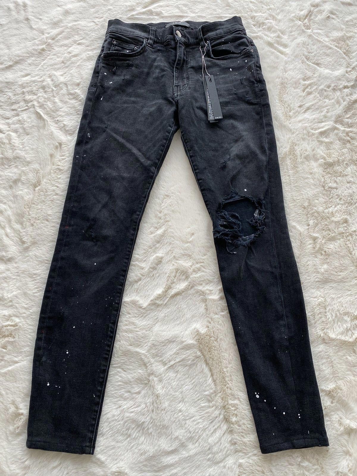 Amiri Amiri Aged Black Painter Jeans Size US 29 - 1 Thumbnail