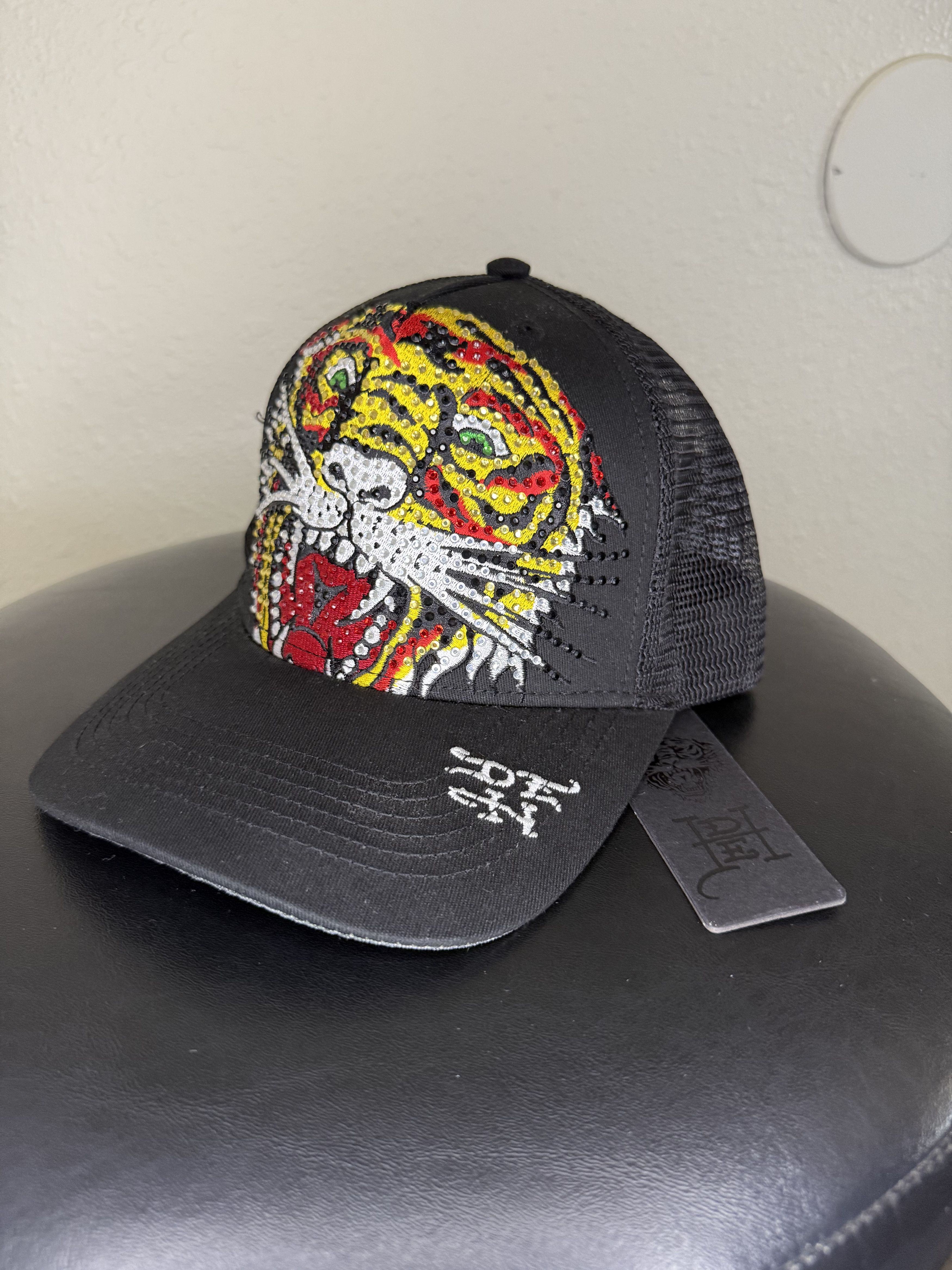 Ed Hardy Rhinestone Tiger Hat Size ONE SIZE - 1 Thumbnail
