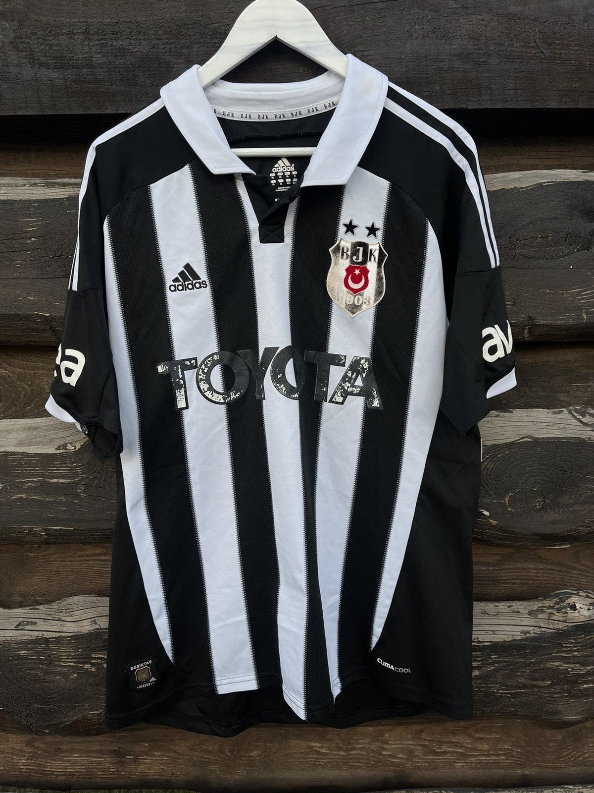 Adidas 2012 Adidas Besiktas vintage soccer jersey Size US XL / EU 56 / 4 - 1 Thumbnail
