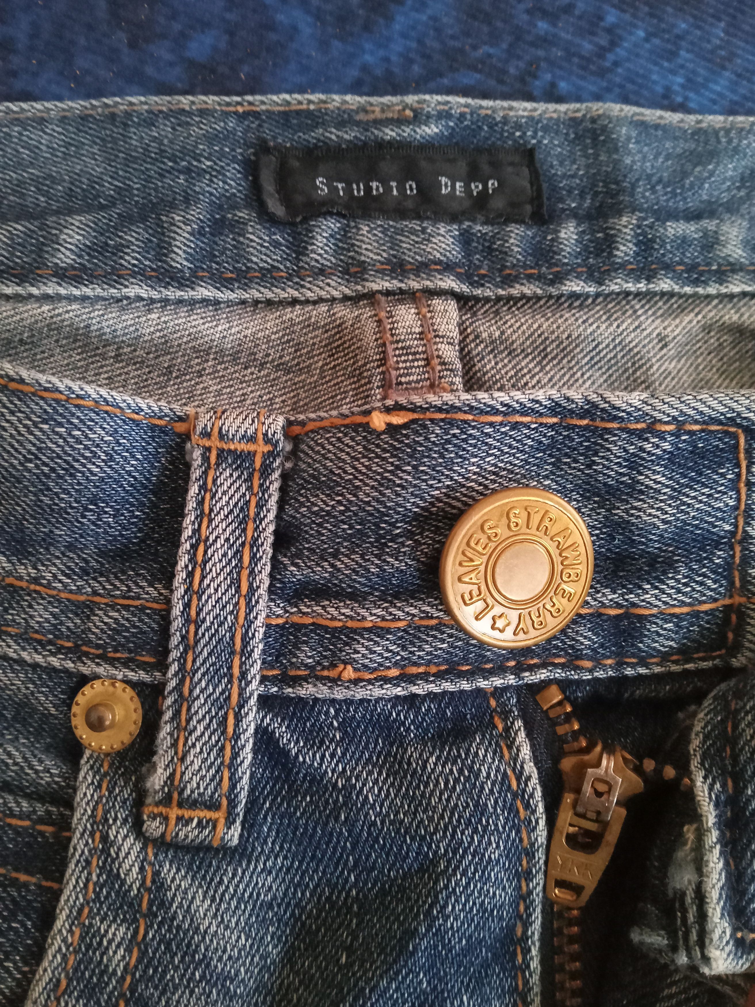 Japanese Brand Studio Depp Distressed Jeans Size US 32 / EU 48 - 7 Thumbnail
