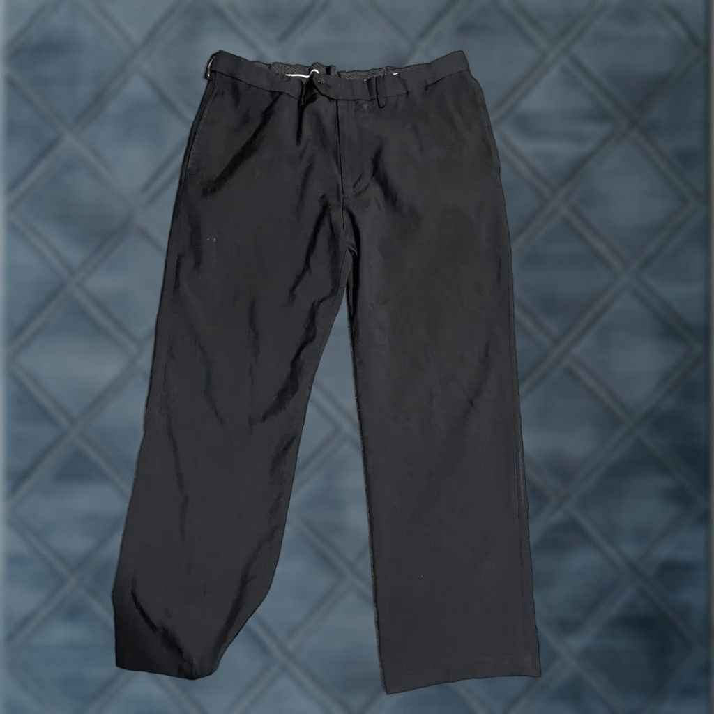 Haggar Haggar Black Flat Front Mens Pants 38x30 Classic Fit Dress Pants Belt Loops Men Size US 38 / EU 54 - 1 Thumbnail