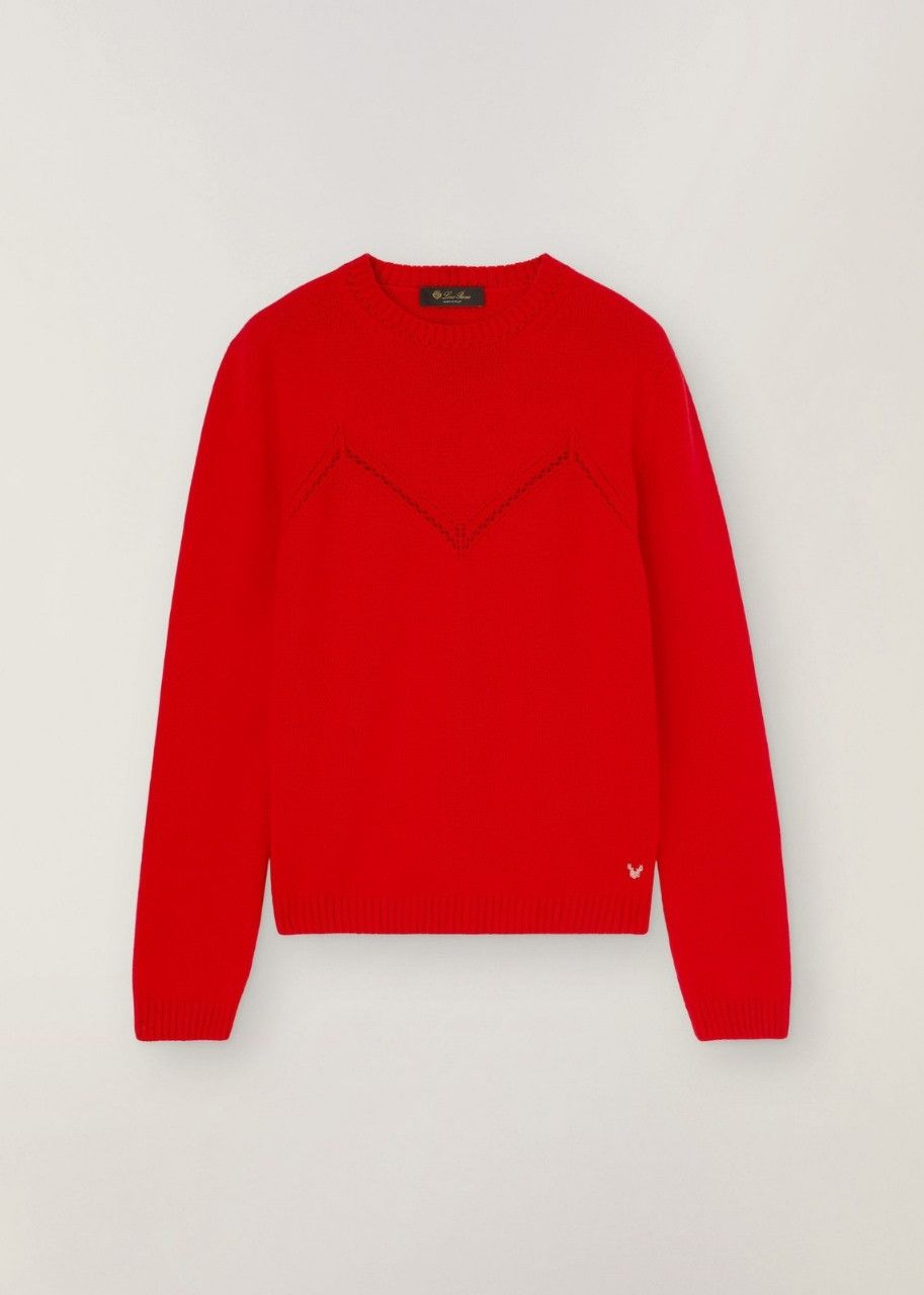 Loro Piana o1srvl11e0524 Sweater in Red Size L / US 10 / IT 46 - 1 Thumbnail