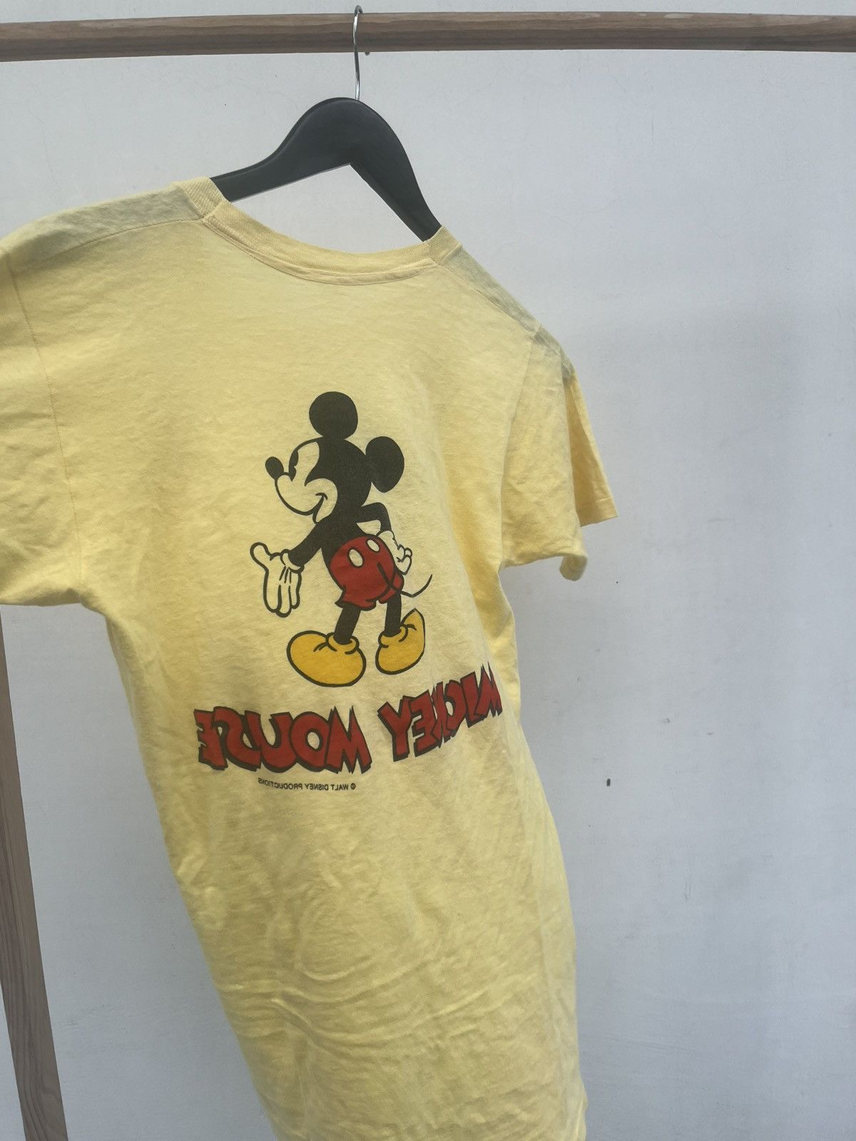 Band Tees × Mickey Mouse × Vintage 70's MICKEY MOUSE DOUBLE SIDE Size US M / EU 48-50 / 2 - 6 Thumbnail