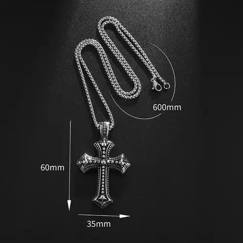 Jewelry Komuro x Honji Cross Gothic Punk Rock Style Chain Necklace Size ONE SIZE - 2 Thumbnail