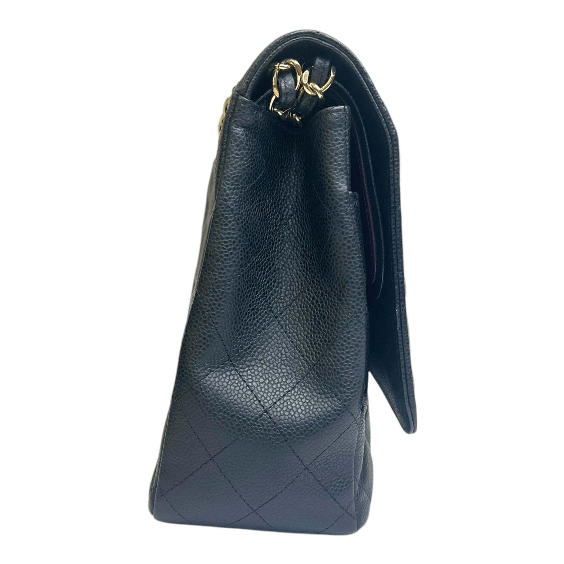 Chanel Chanel Maxi Caviar Double Flap Black/Gold Size ONE SIZE - 2 Thumbnail