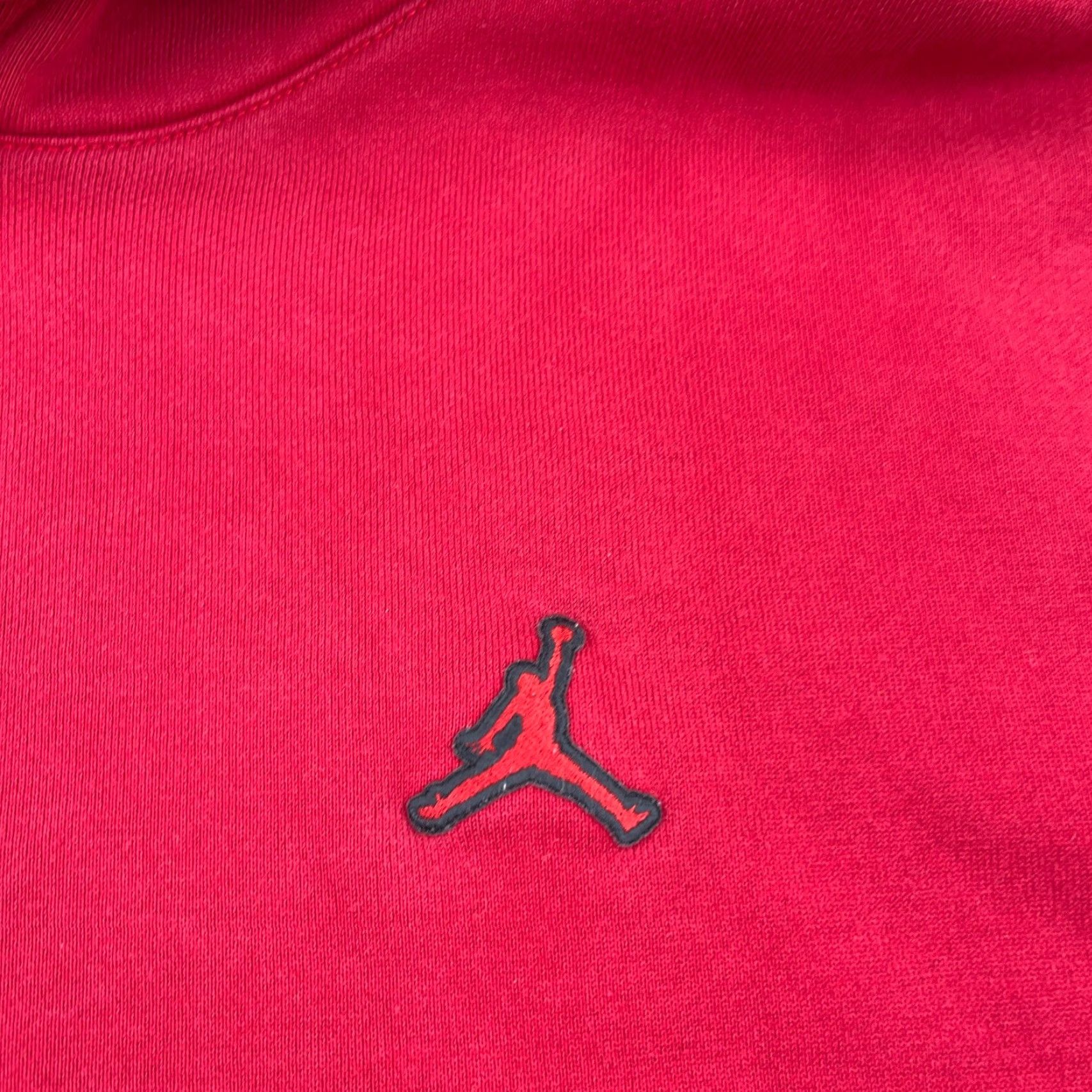 Jordan Brand Jordan Hoodie Men XL Red Black Sweatshirt Jump Man Air Y2K Loose Fit Adult Size US XL / EU 56 / 4 - 5 Thumbnail