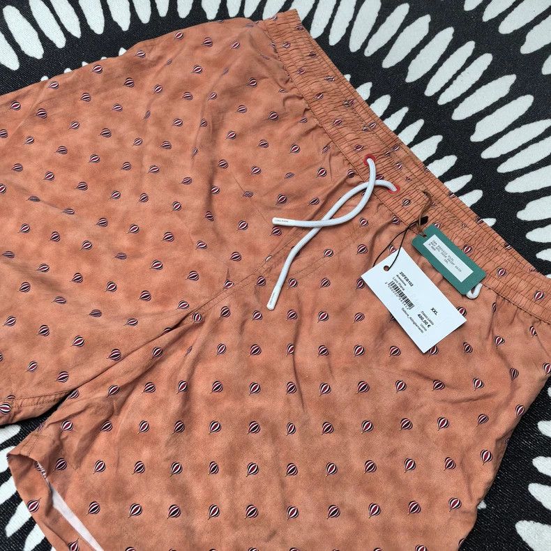 Loro Piana LORO PIANA sizeXXL Orange balloon pattern nylon beach short Size US 31 - 2 Thumbnail