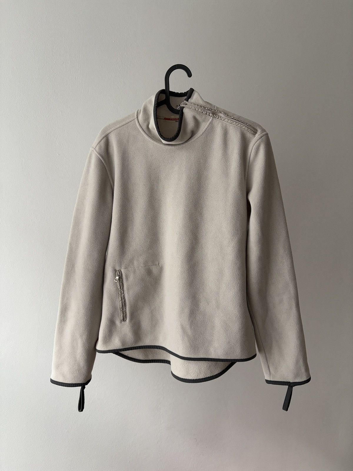Miu Miu × Prada Prada beige fleece pullover Size M / US 6-8 / IT 42-44 - 2 Thumbnail