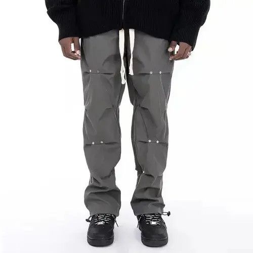 Japanese Brand Button Pleated Pants Cargo y2k streetwear Size US 30 / EU 46 - 1 Thumbnail