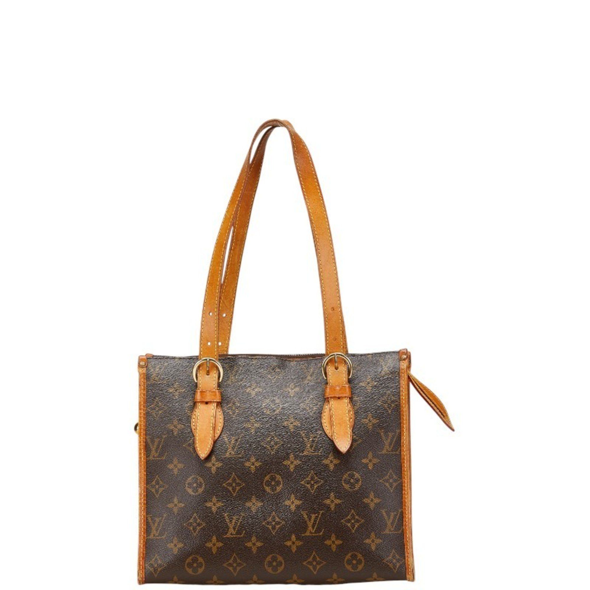 Louis Vuitton Monogram Popincourt Au Shoulder Bag Tote M40007 Brown Pvc Leather Women's Louis Vuitton