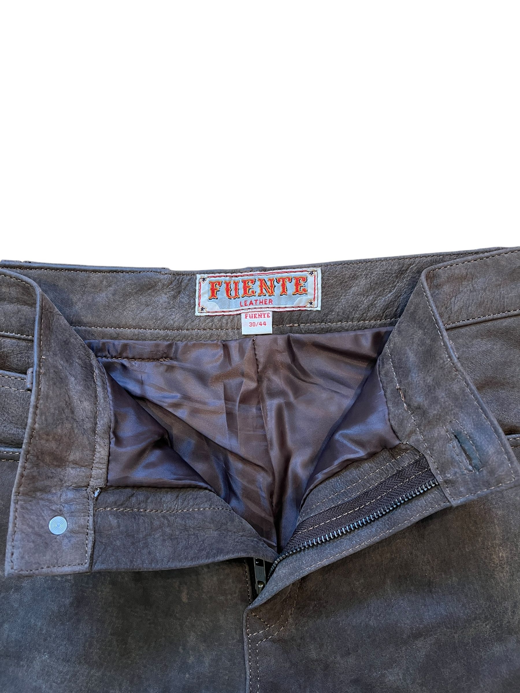 Vintage Vintage Brown Leather Motorcycle Pants Size US 30 / EU 46 - 4 Thumbnail