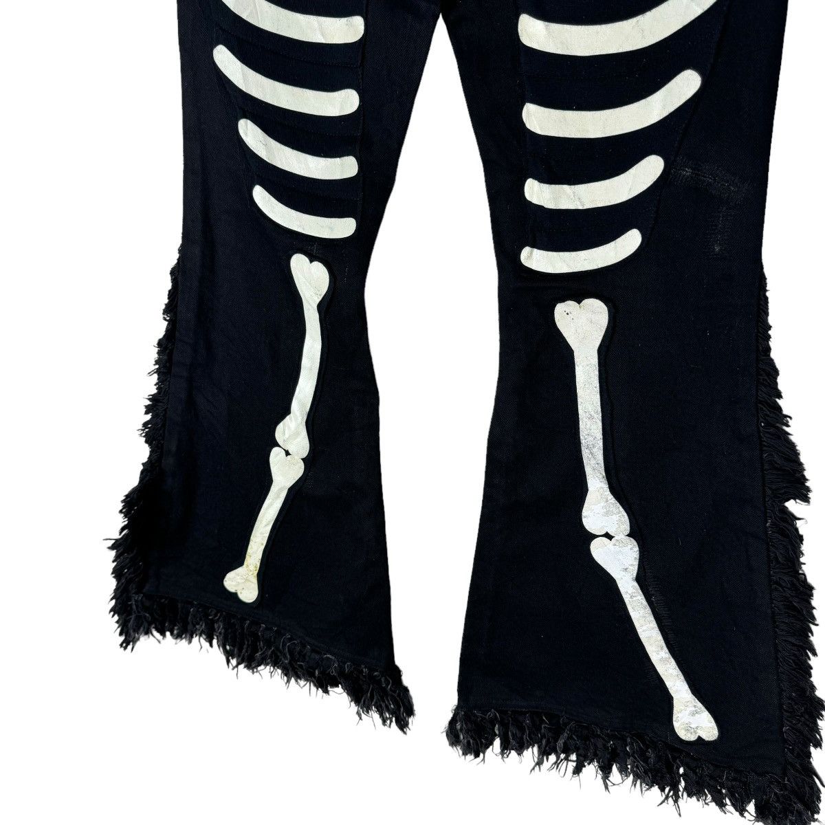 Le Grande Bleu (L.G.B.) 🌟L.G.B MANIACS FLARE CUSTOM SKELETON PANTS Size US 30 / EU 46 - 10 Thumbnail