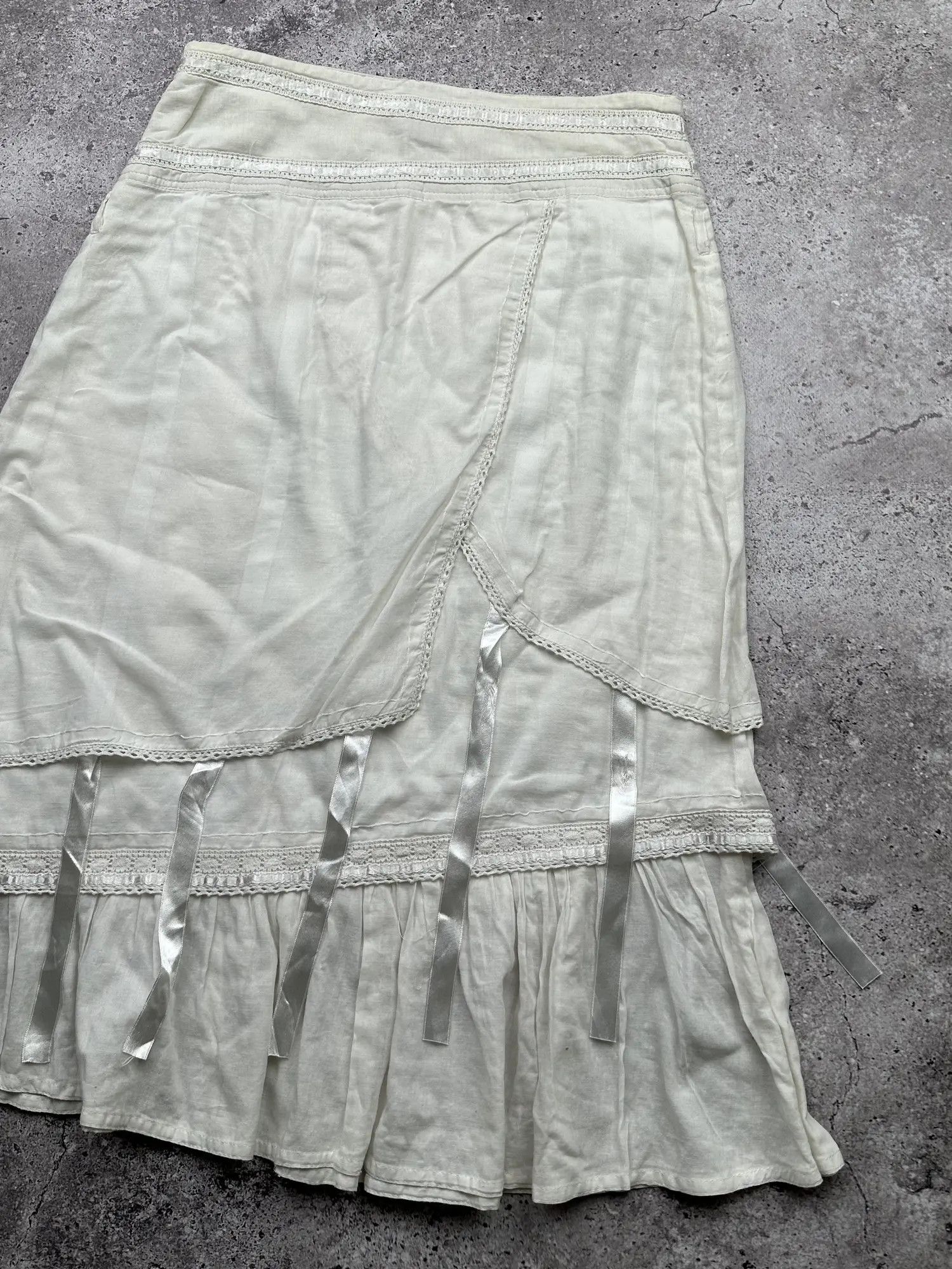 Vintage Vintage Bondage Flare Skirt C385(V643)(E8) Size 27" / US 4 / IT 40 - 7 Thumbnail
