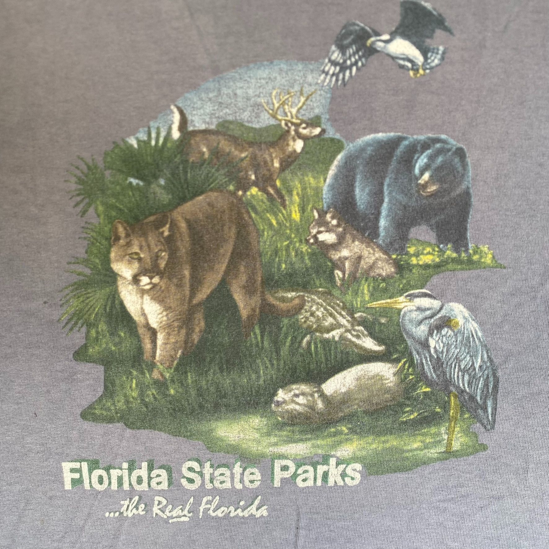 Gildan Vintage Y2K Florida Nature Shirt Animal State Park Tee Size US XL / EU 56 / 4 - 3 Thumbnail
