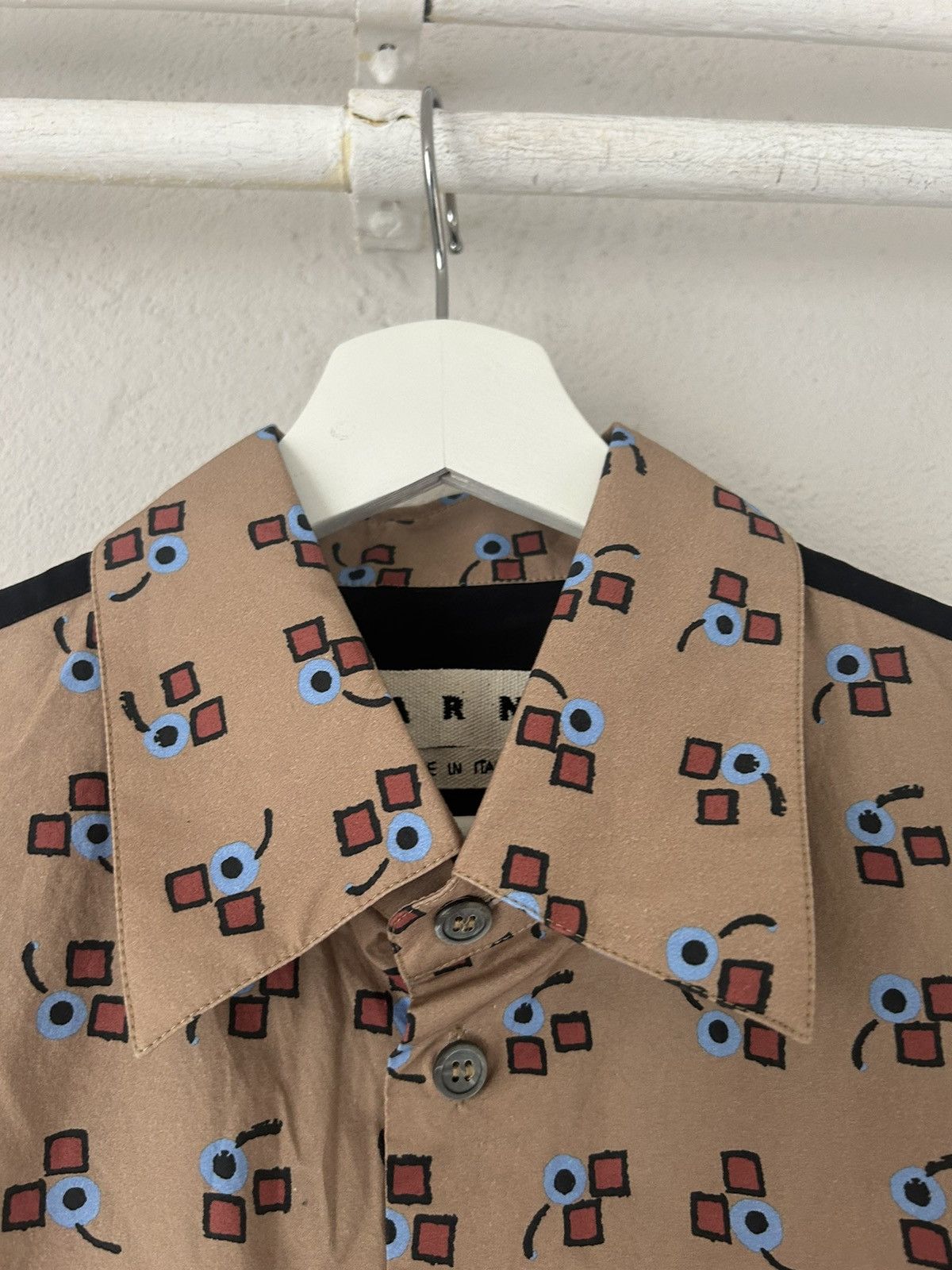 Marni Abstract Print Button-Up Shirt Size US M / EU 48-50 / 2 - 2 Thumbnail