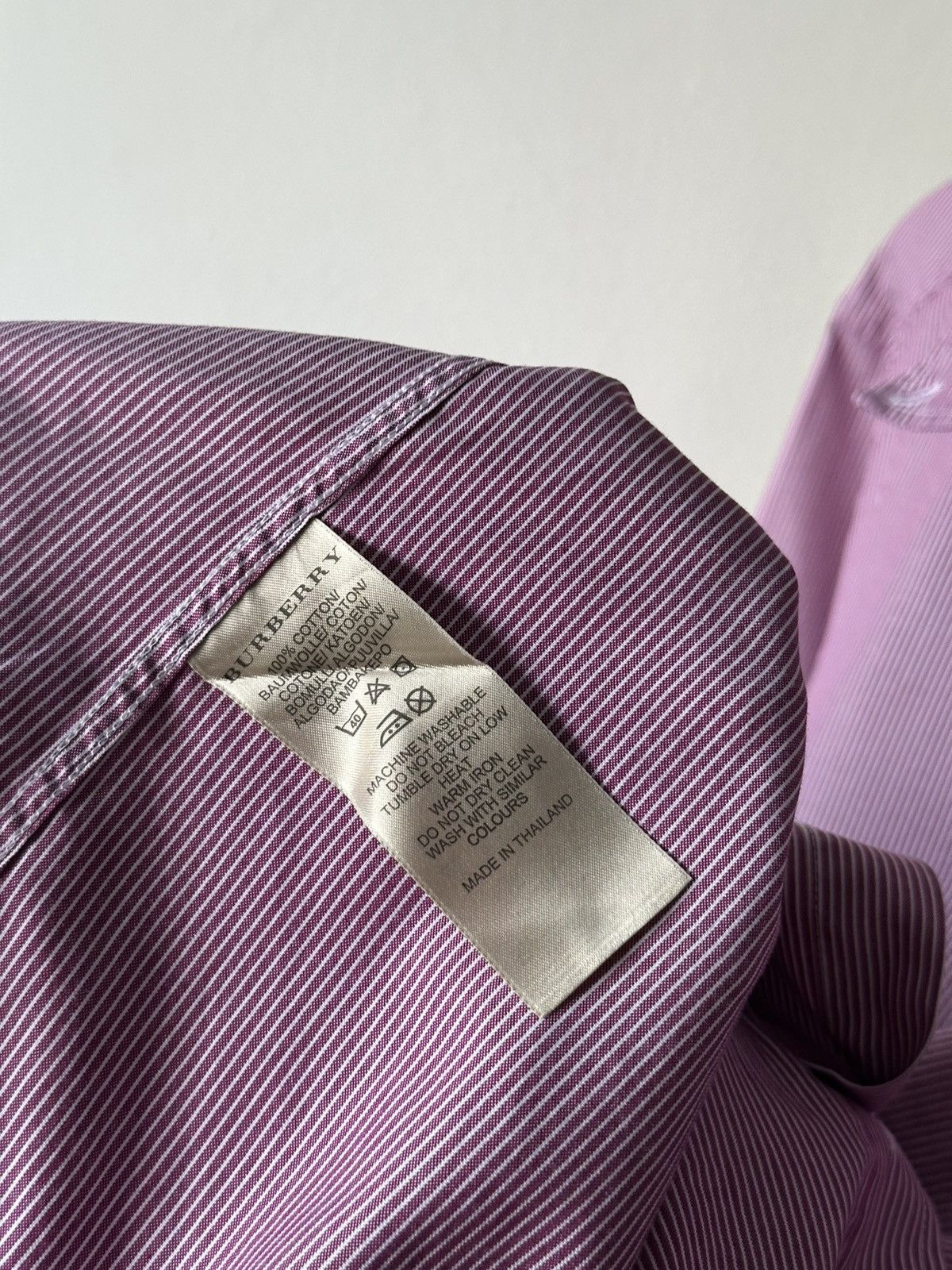 Burberry Burberry Brit Shirt Long Sleeve Burgundy Plaid Nova CheckCuff Size US XXL / EU 58 / 5 - 9 Thumbnail
