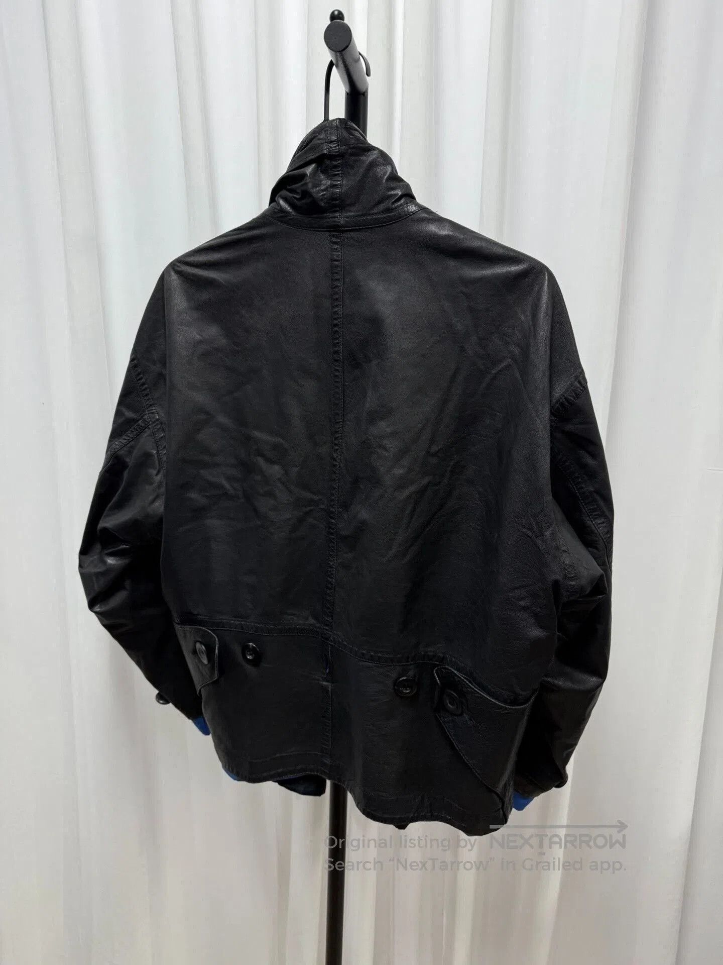 Issey Miyake issey miyake black leather zip jacket M size. Size US M / EU 48-50 / 2 - 4 Thumbnail