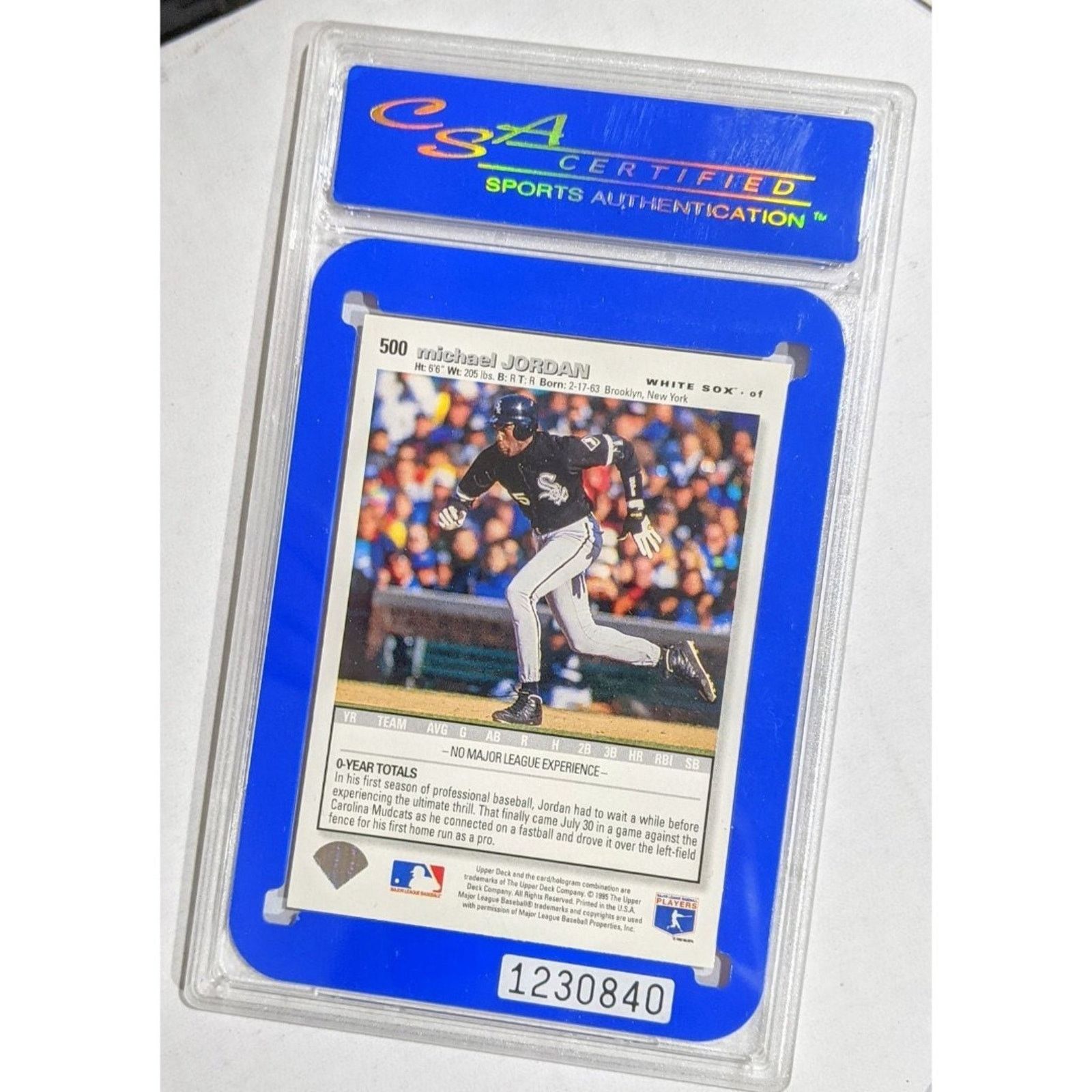 CSA 1995 Michael Jordan Collector’s Choice #500 PSA 9 Mint Bulls Size ONE SIZE - 2 Thumbnail